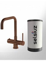 Selsiuz Copper Haaks 3 in 1 kookkraan met Combi boiler