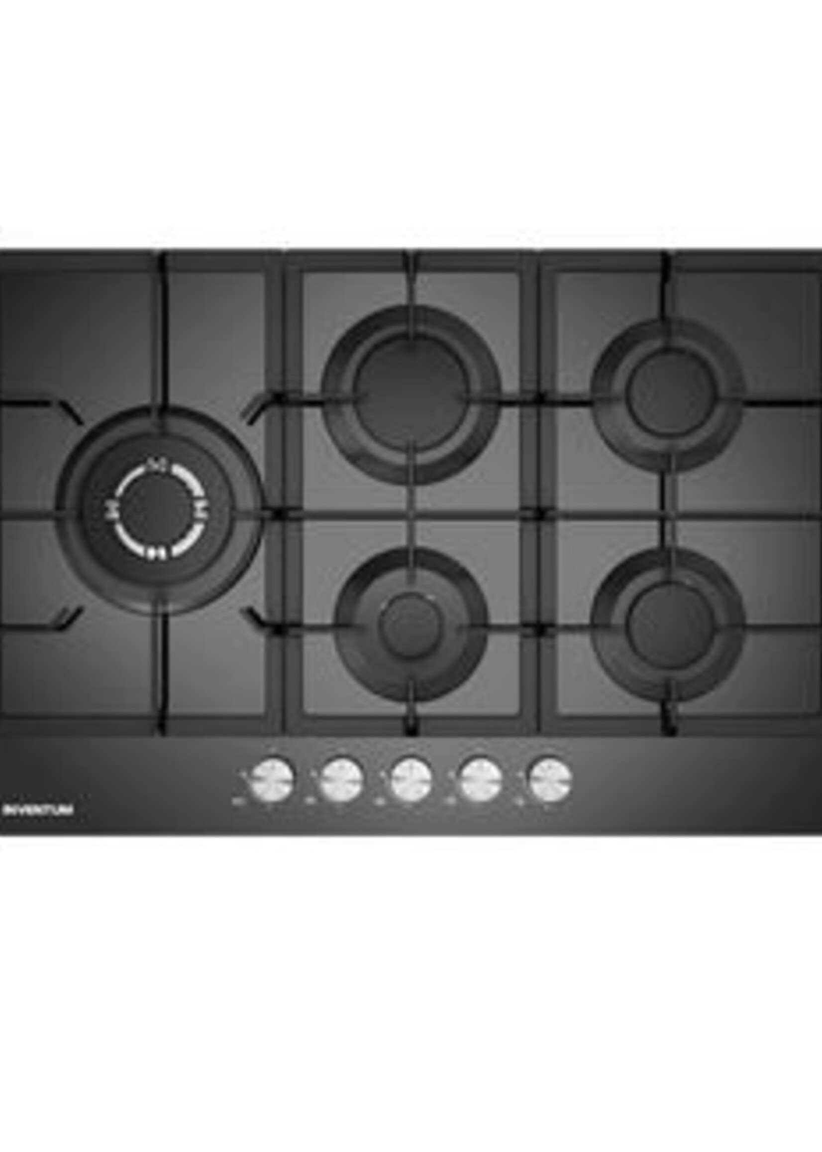 Inventum IKG7523WGGL gas op glas kookplaat 75 cm
