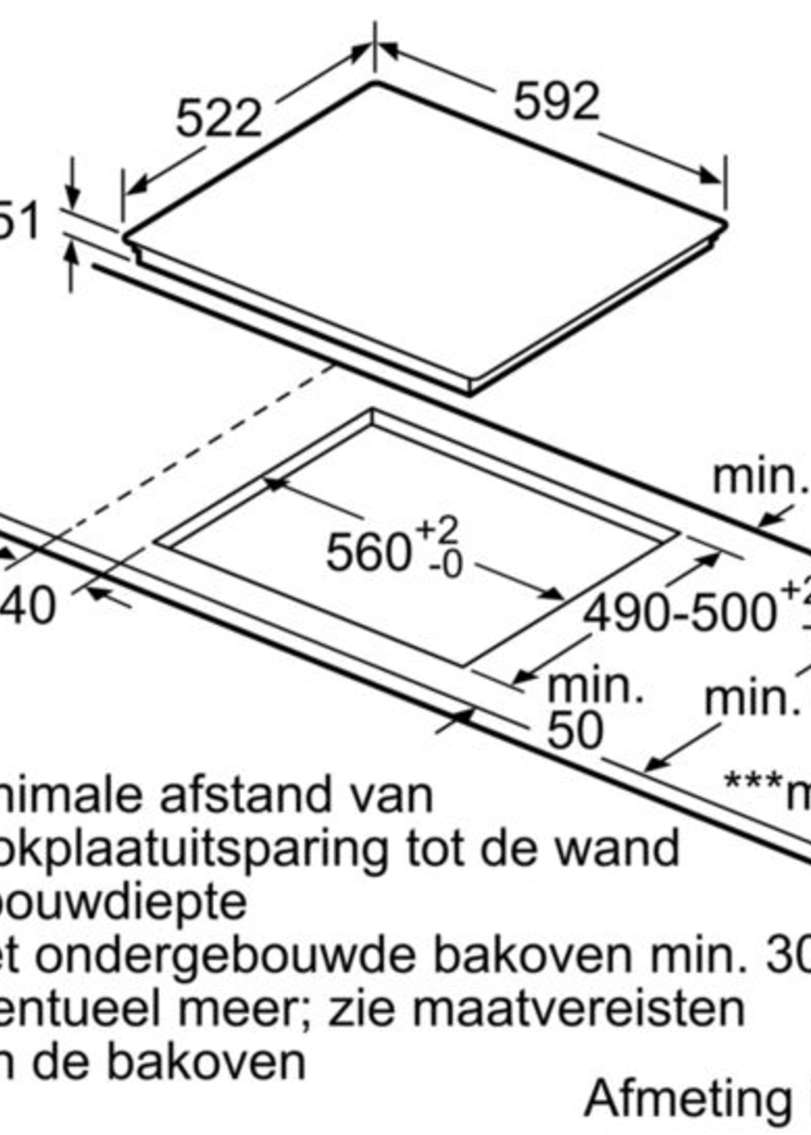 Siemens EU631FEB2E Inductie kookplaat - 60 cm
