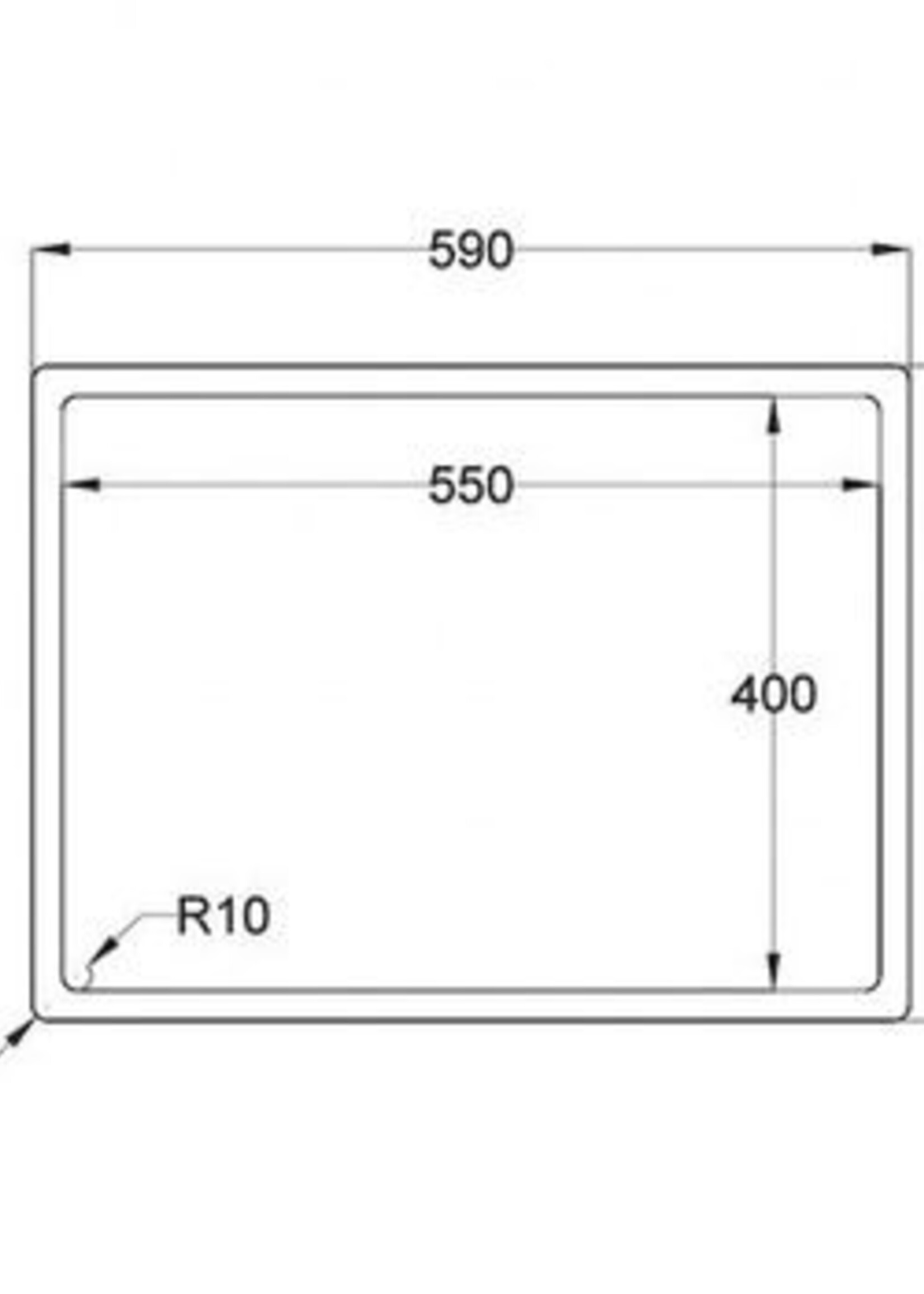 Caressi CA55R10 spoelbak