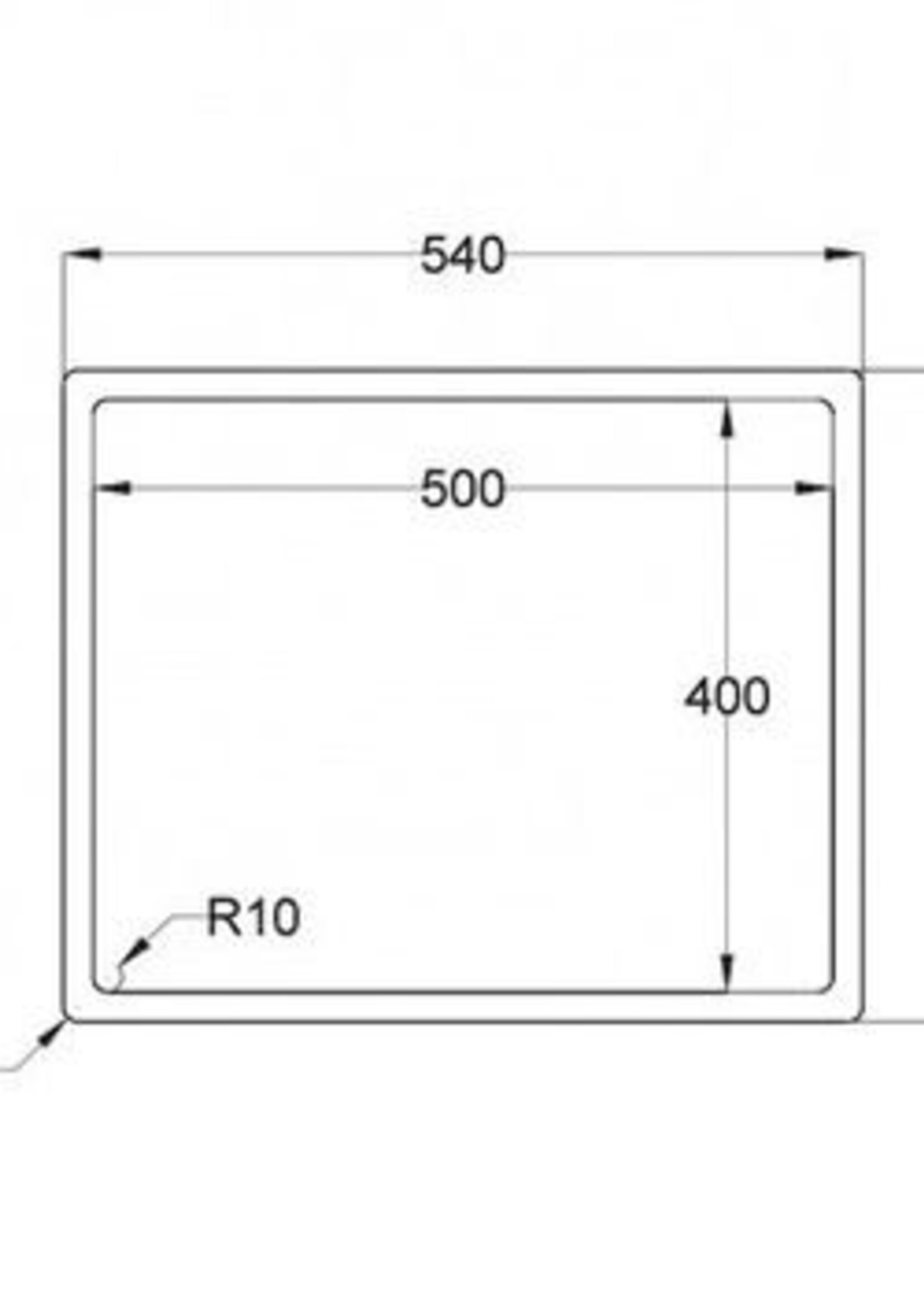 Caressi CA50R10 spoelbak