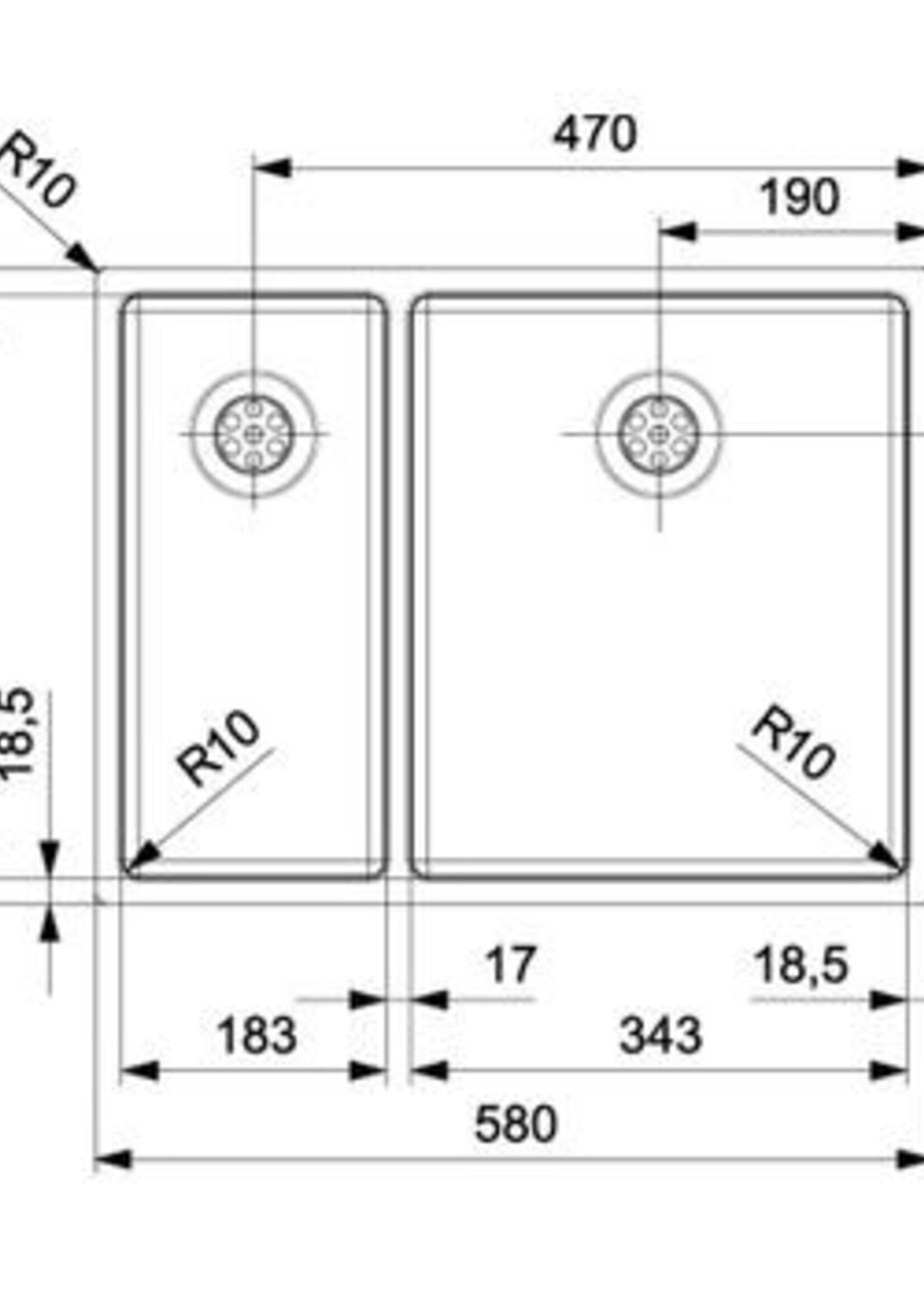 Reginox R27844 New York spoelbak