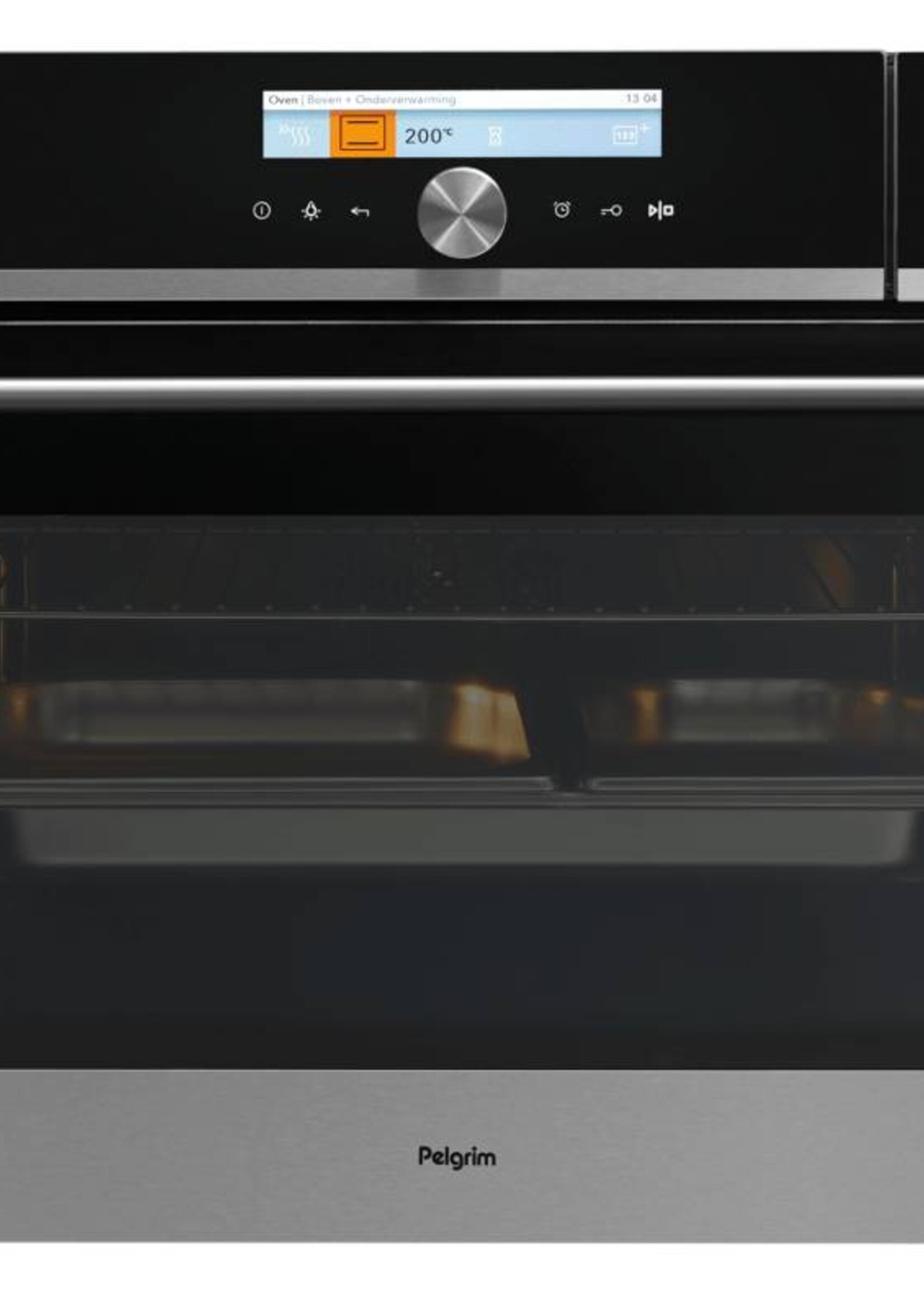 Pelgrim OVS824RVS combi-stoomoven 45cm
