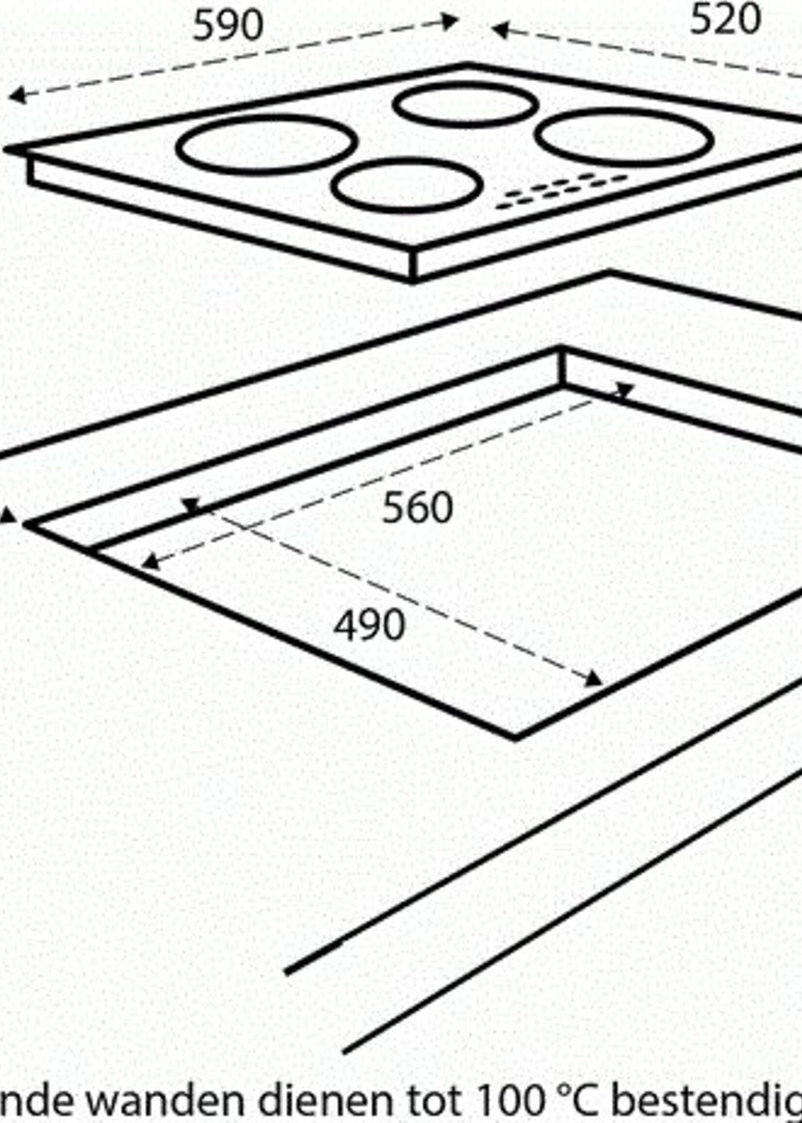 Inventum  IKI6010 Inductie kookplaat - 60 cm