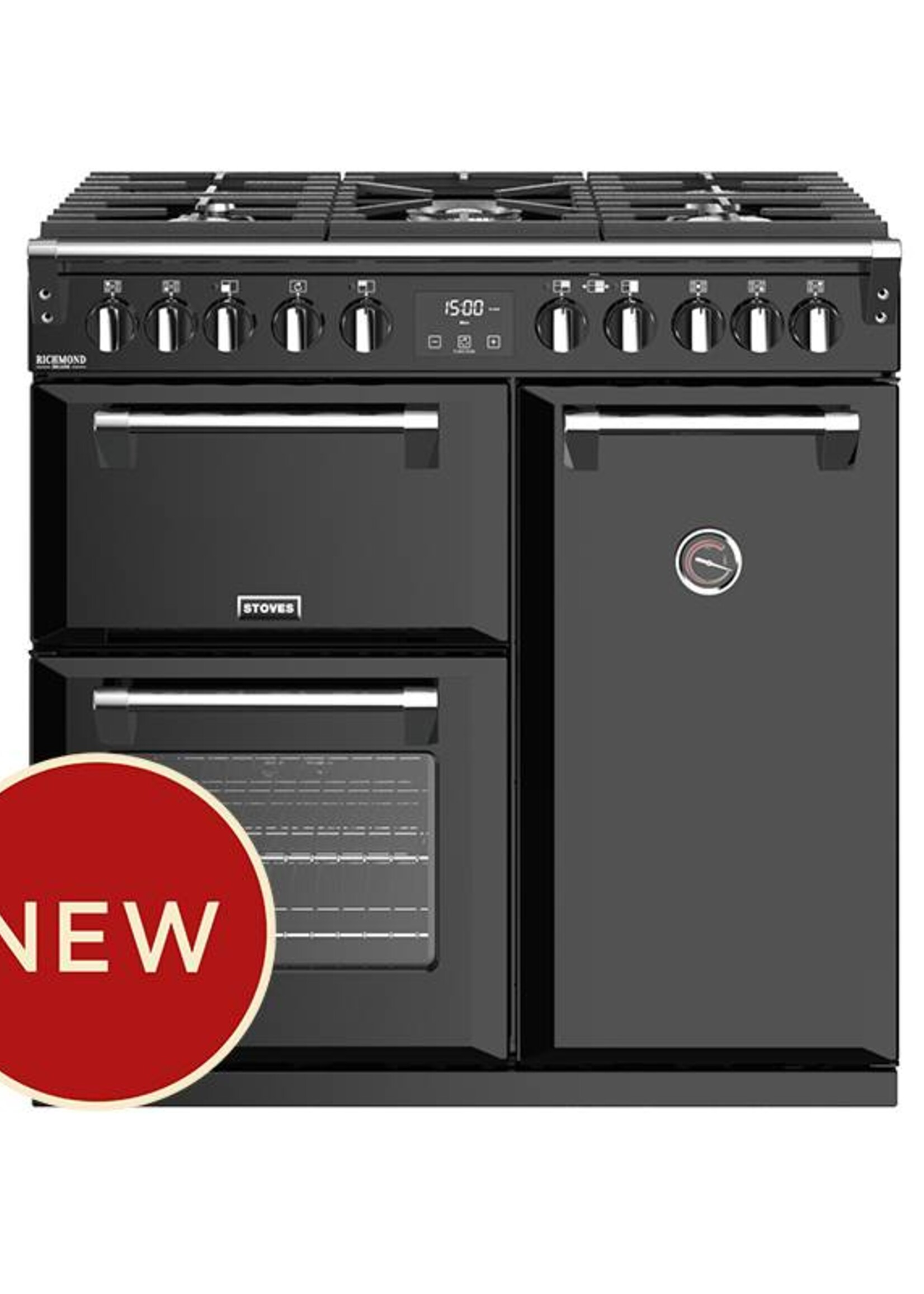 Stoves Richmond S900 DF zwart 90 cm fornuis