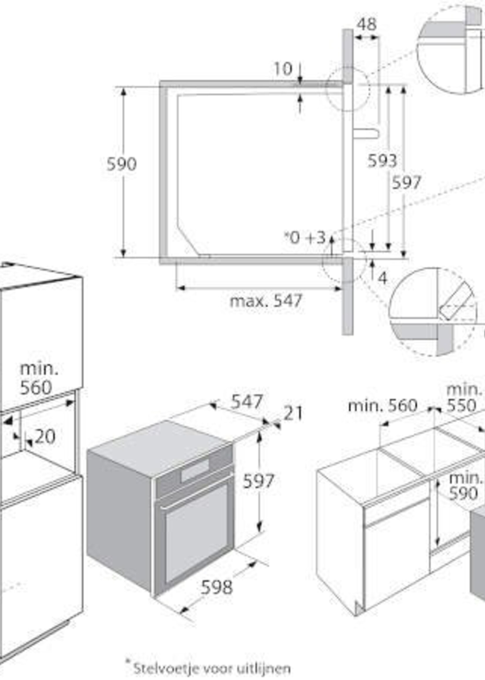 Atag ZX6674M Multifunctionele oven met pyrolyse schoonmaaksysteem en TFT touchscreen