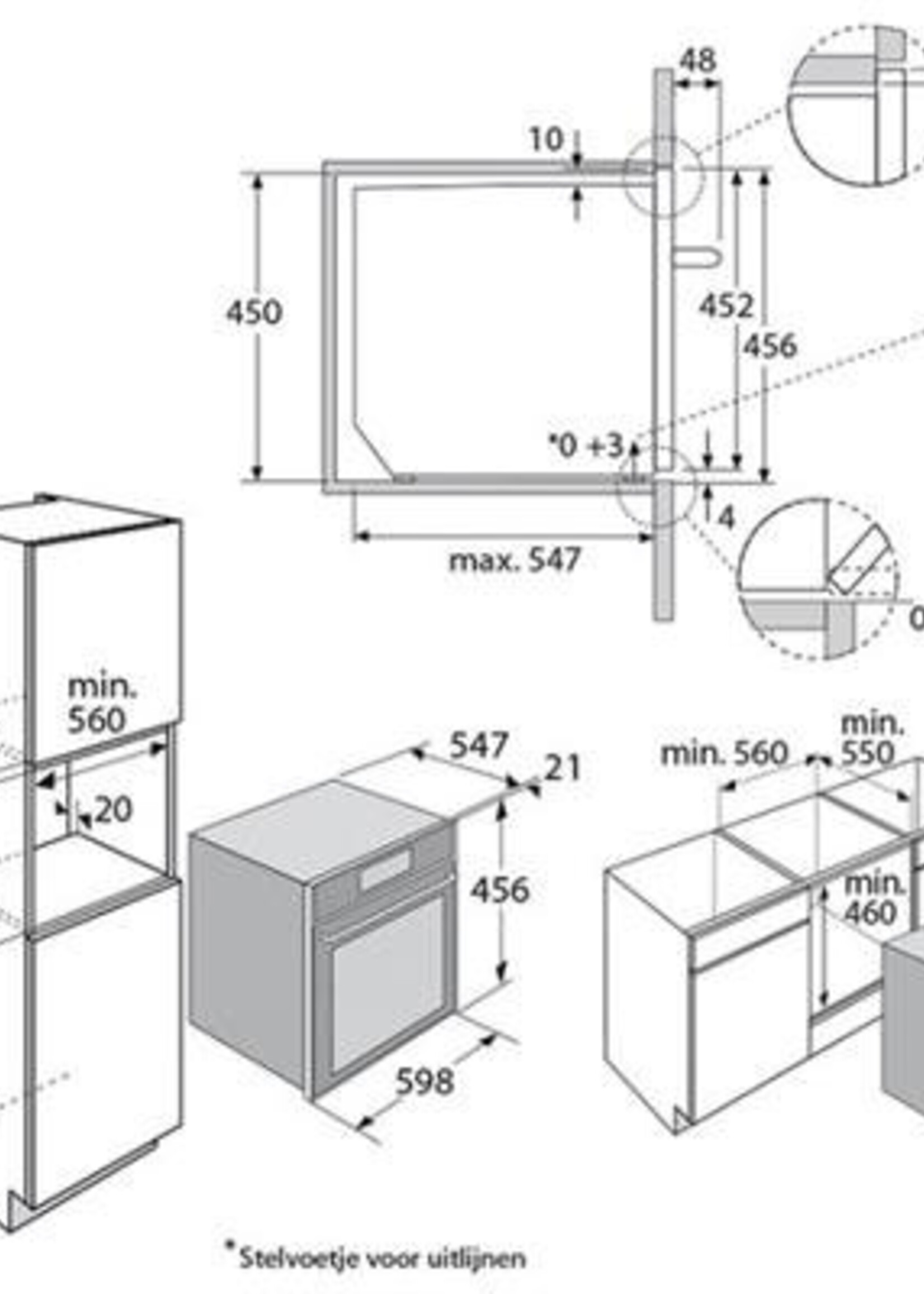 Atag CX4574MN multifunctionele oven met geïntegreerde magnetron en TFT display