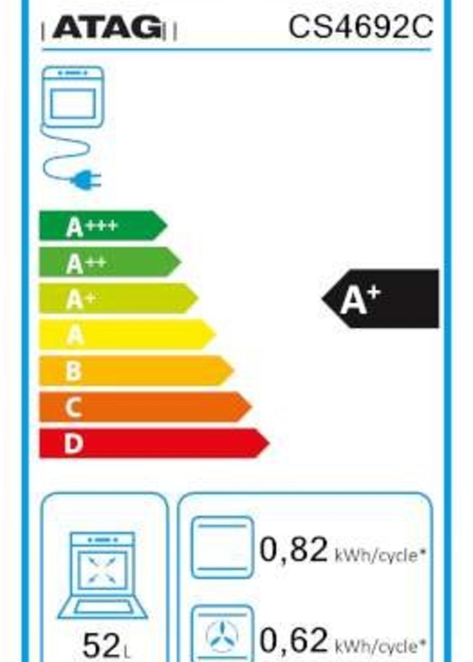 Atag CS4692C combi stoomoven 45 cm