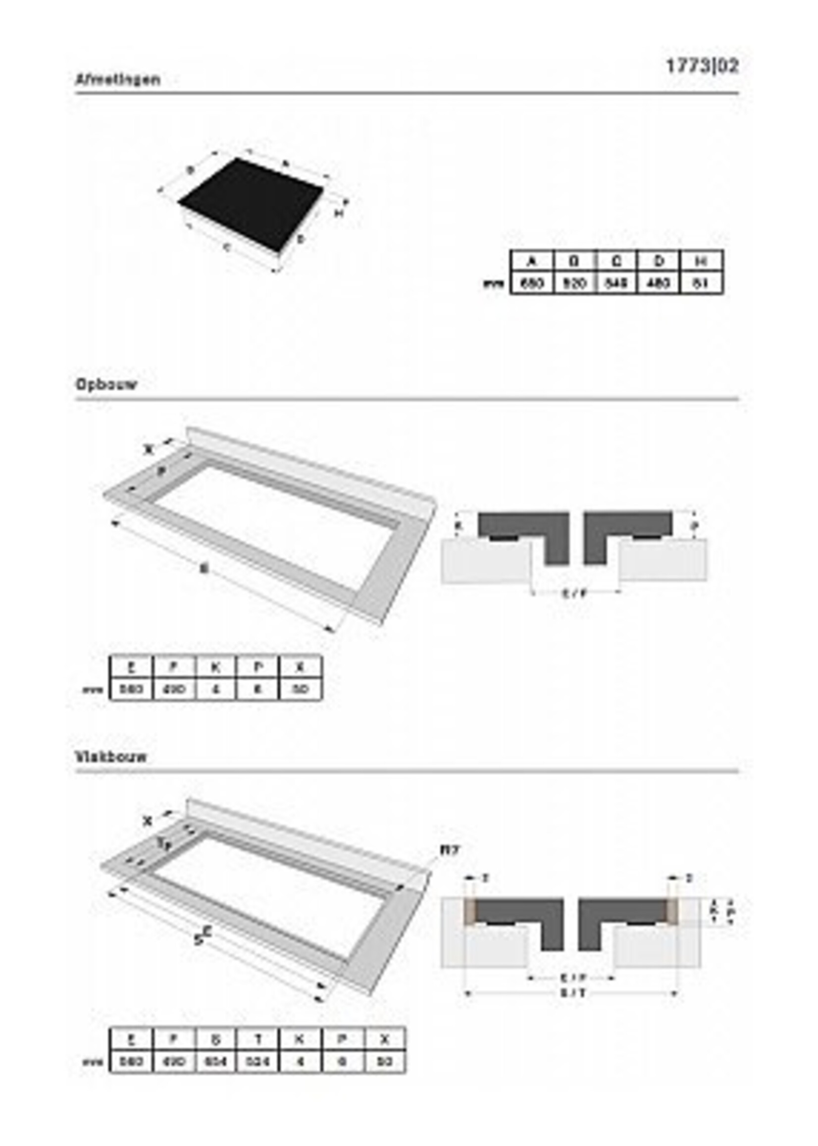 Novy 1773 Inductie Pro - 59 cm