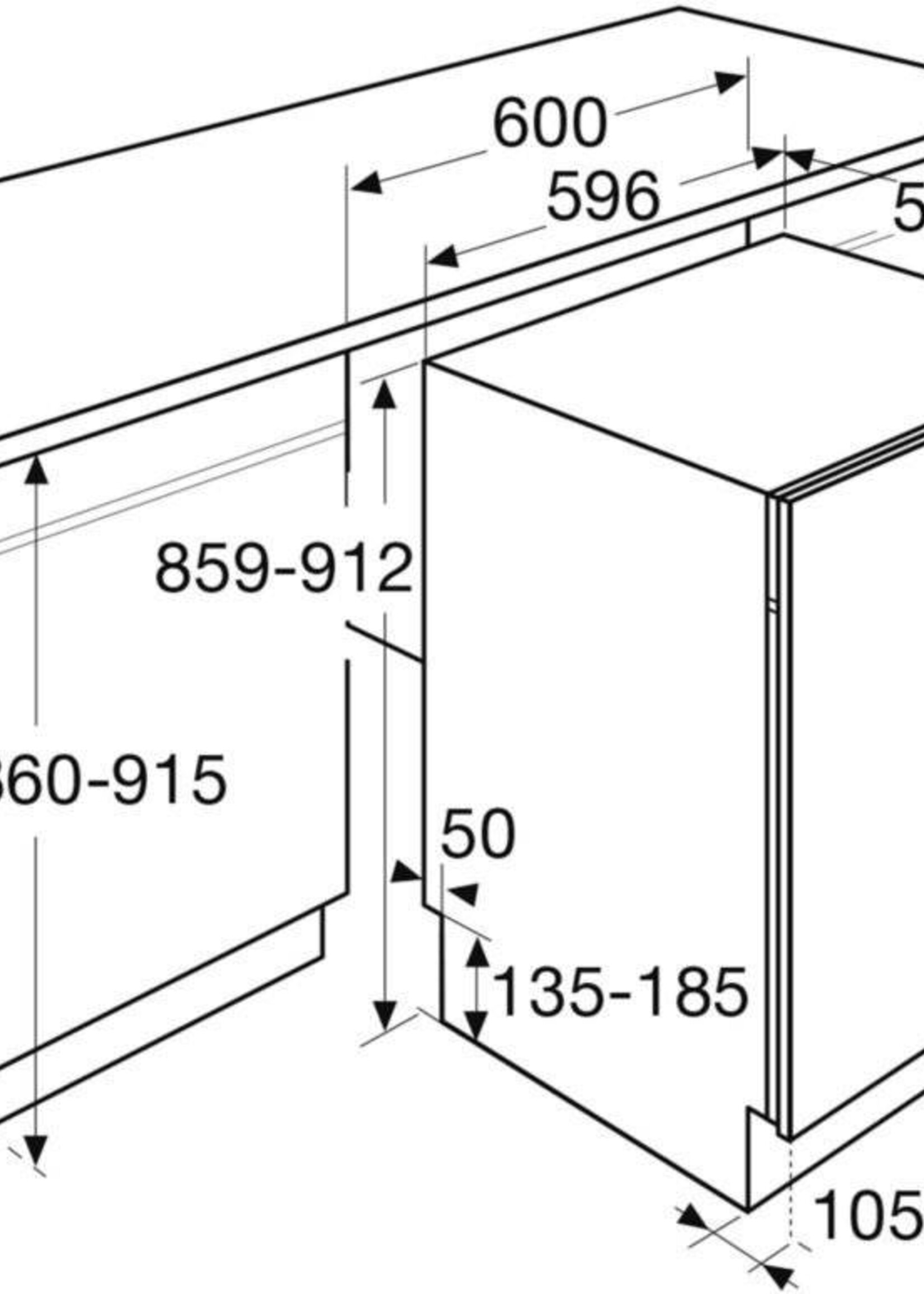 Atag VA8015QT inbouw vaatwasser XXL