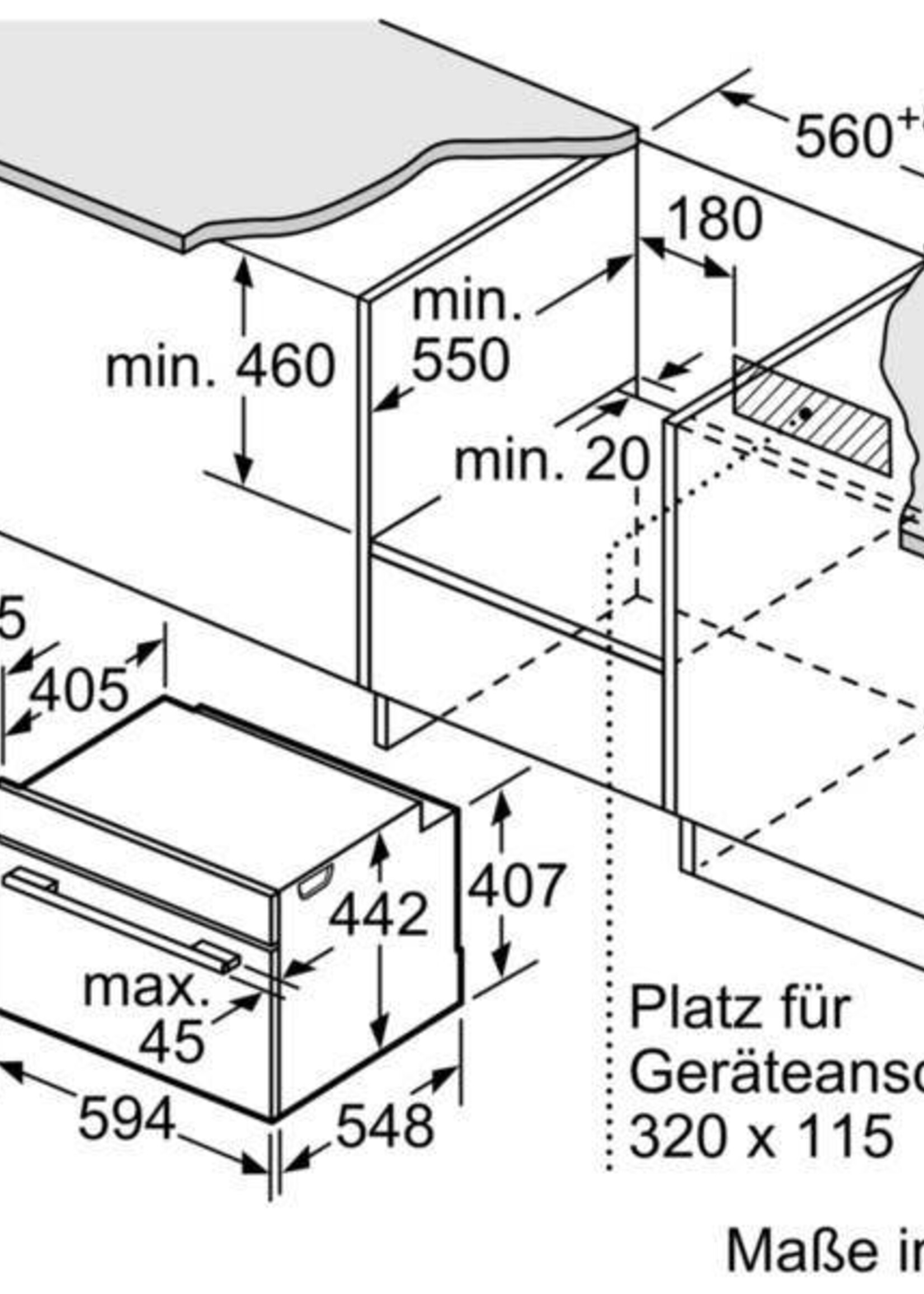 Siemens CB634GBS3 compacte inbouwoven nis 45cm