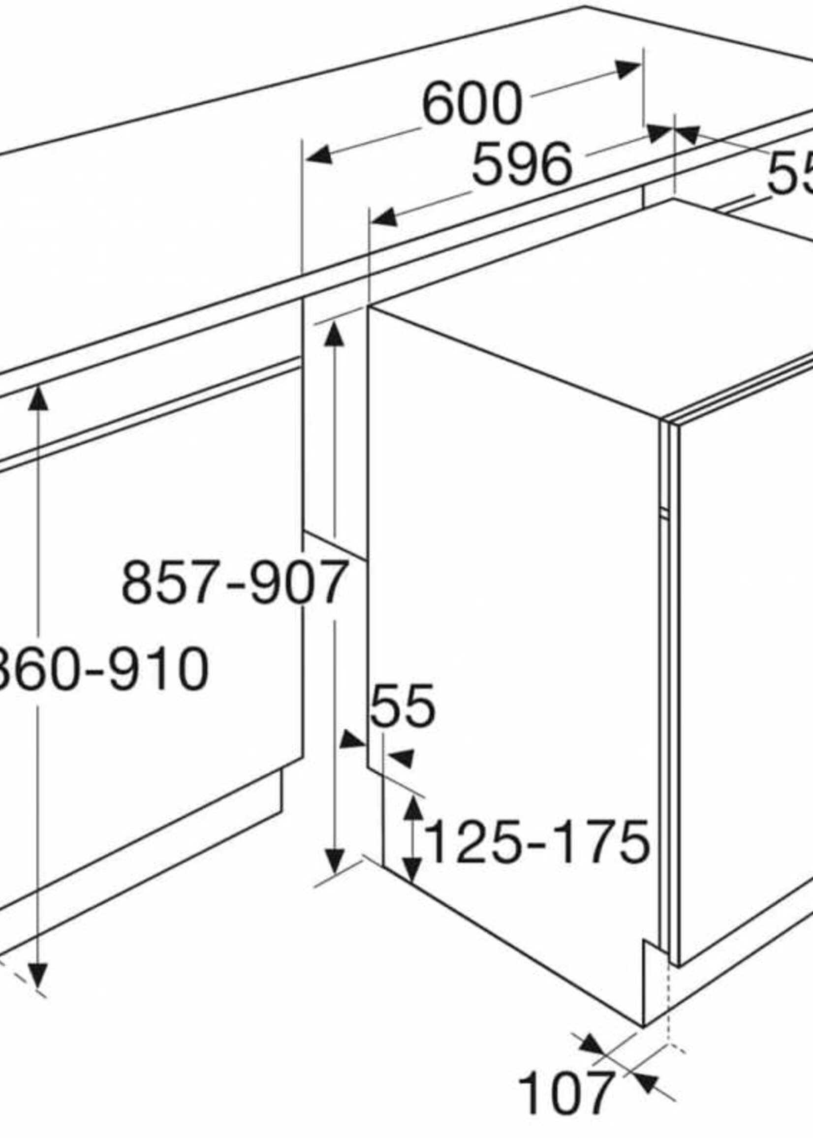 Pelgrim GVW810XL inbouw vaatwasser