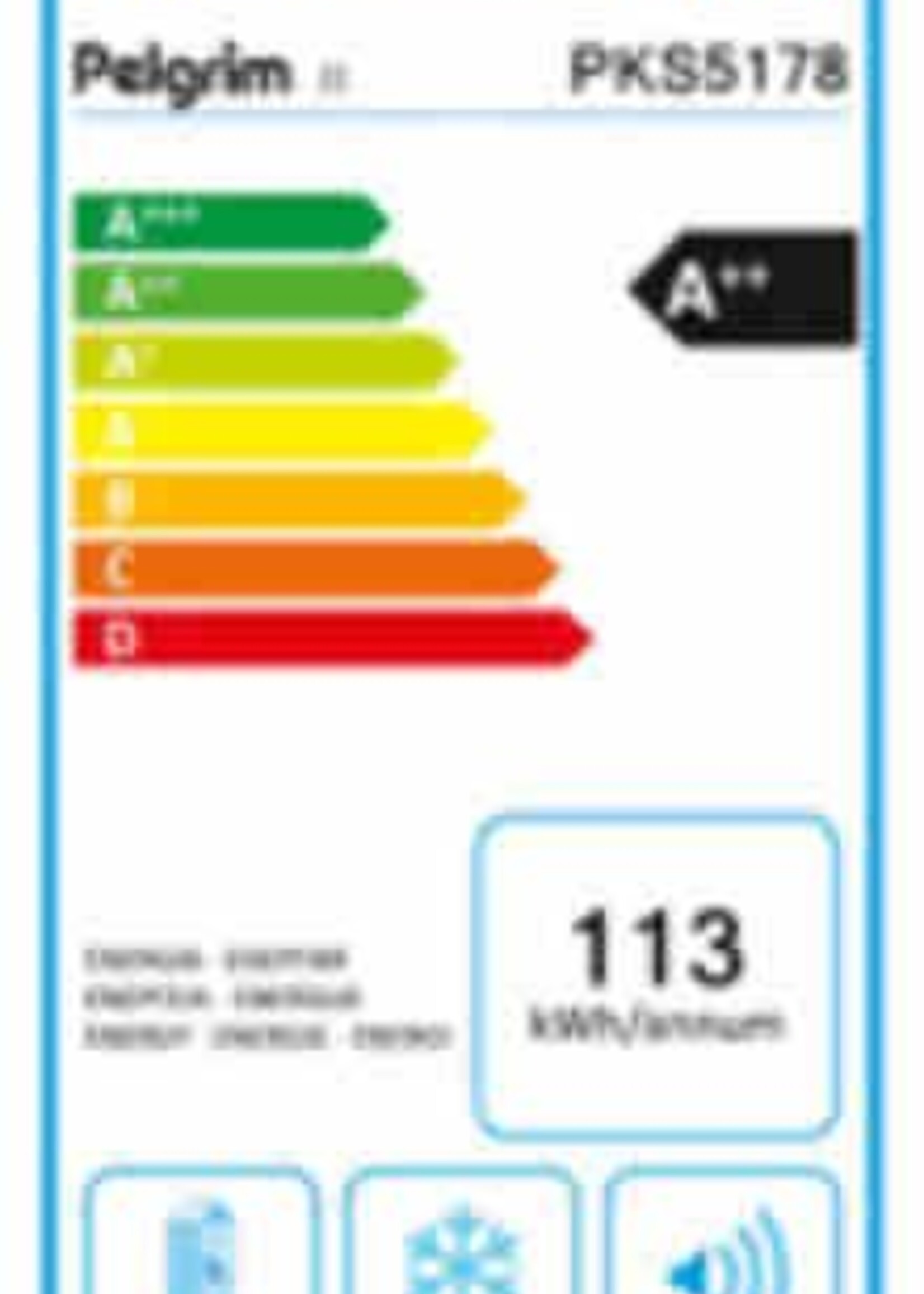 Pelgrim PKS5178 inbouw koelkast 178cm