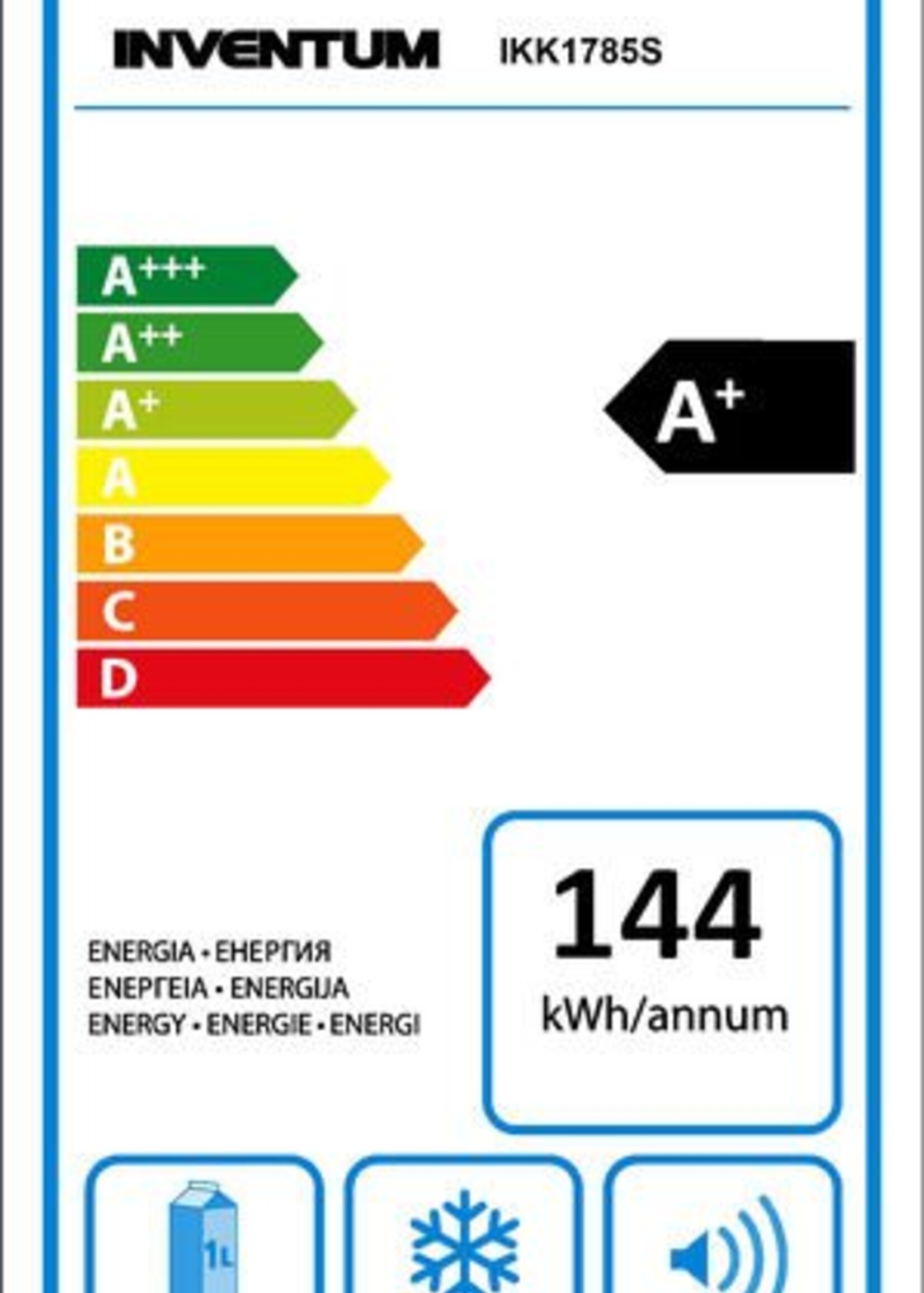 Inventum IKK1785S inbouw koelkast 178cm