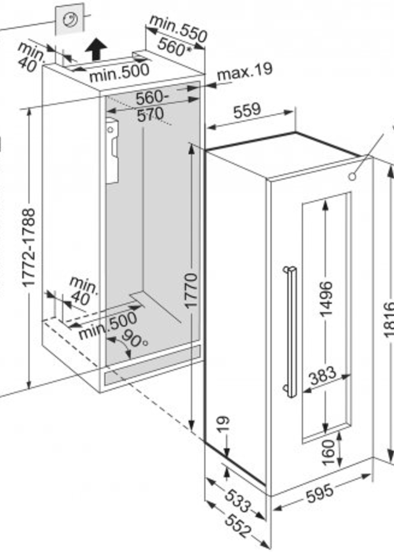 Liebherr EWTDF3553-20 wijnkoelkast