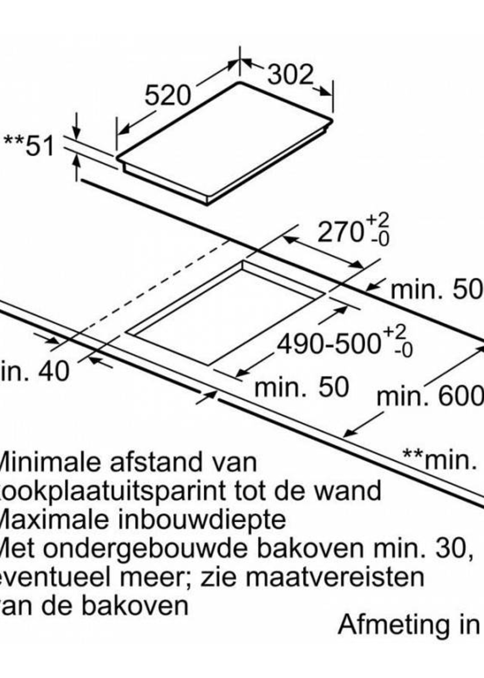 Siemens EH375FBB1E Inductie kookplaat - 30,2 cm