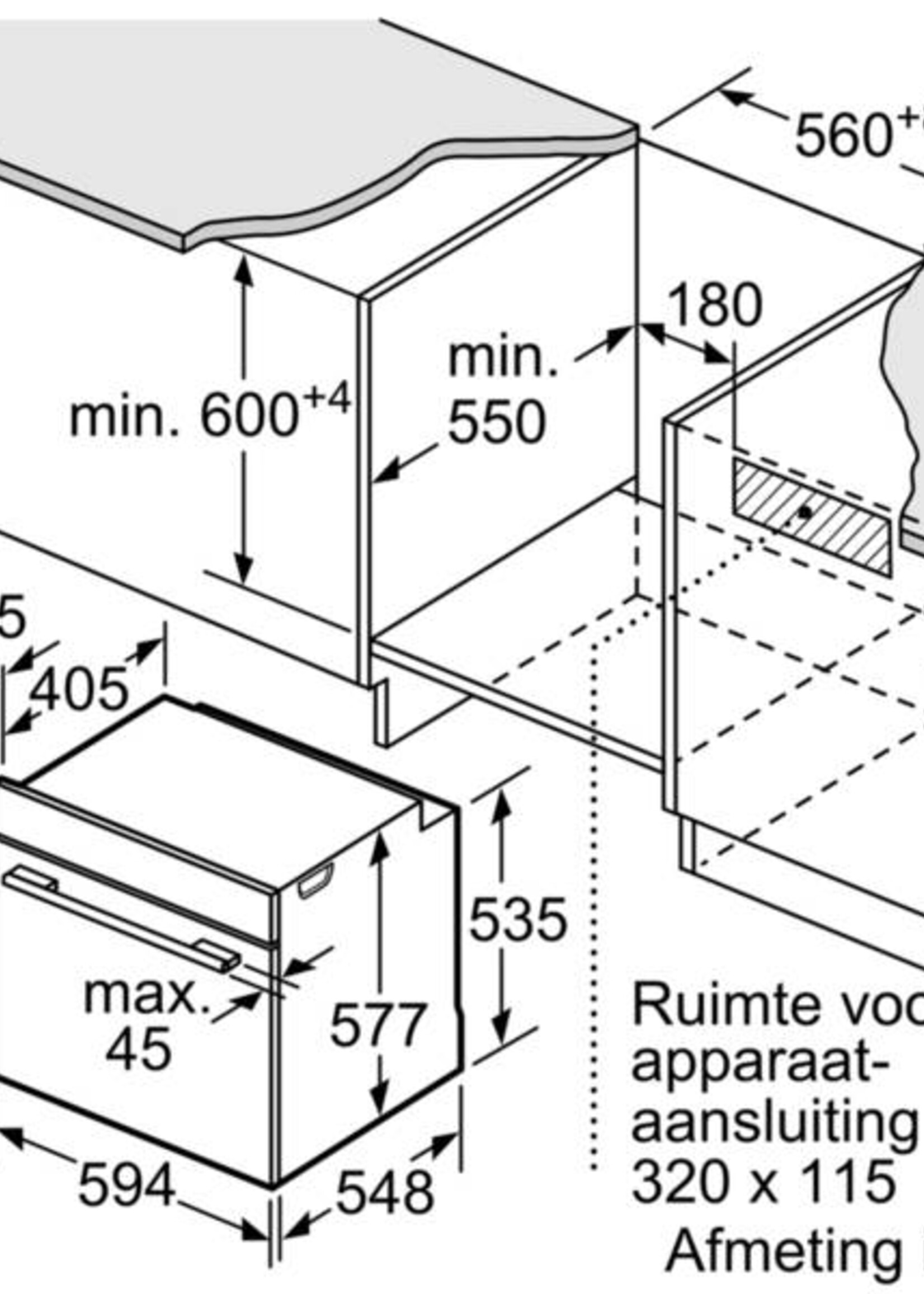 Bosch HMG636BS1 combi-magnetron 60 cm