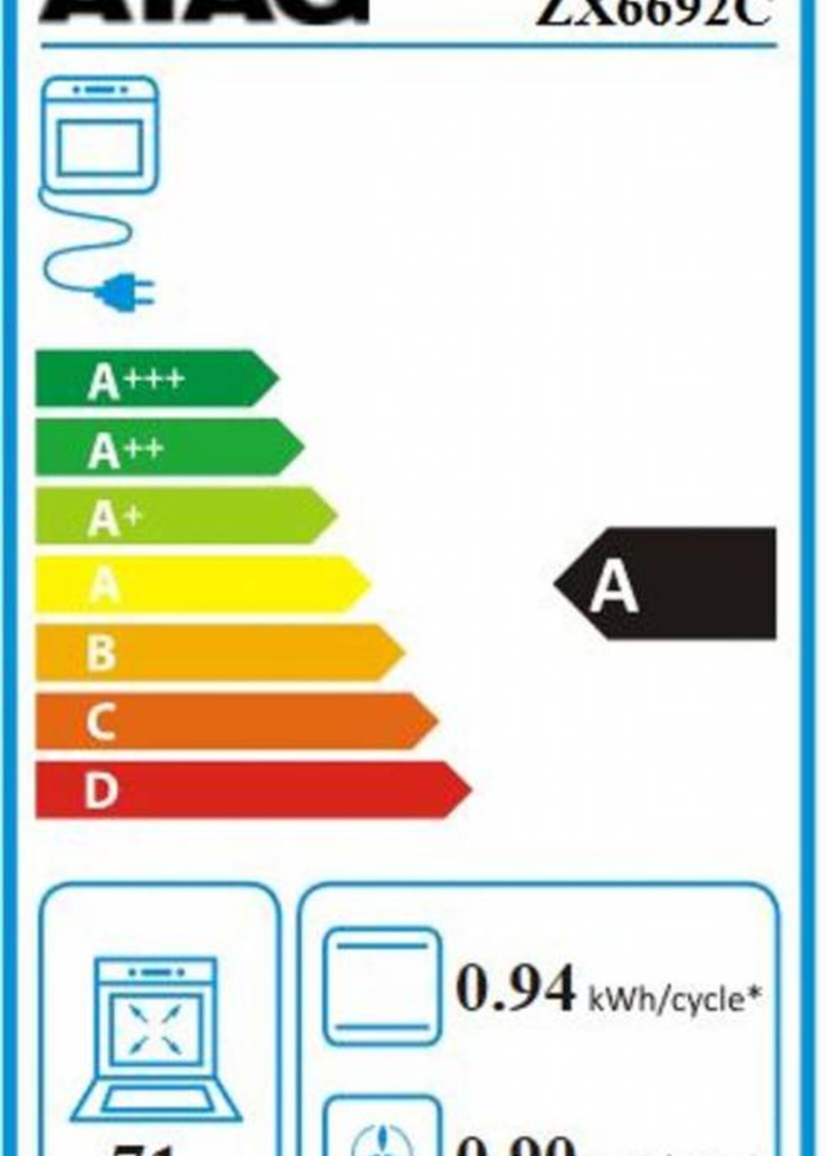 Atag ZX6692C solo oven