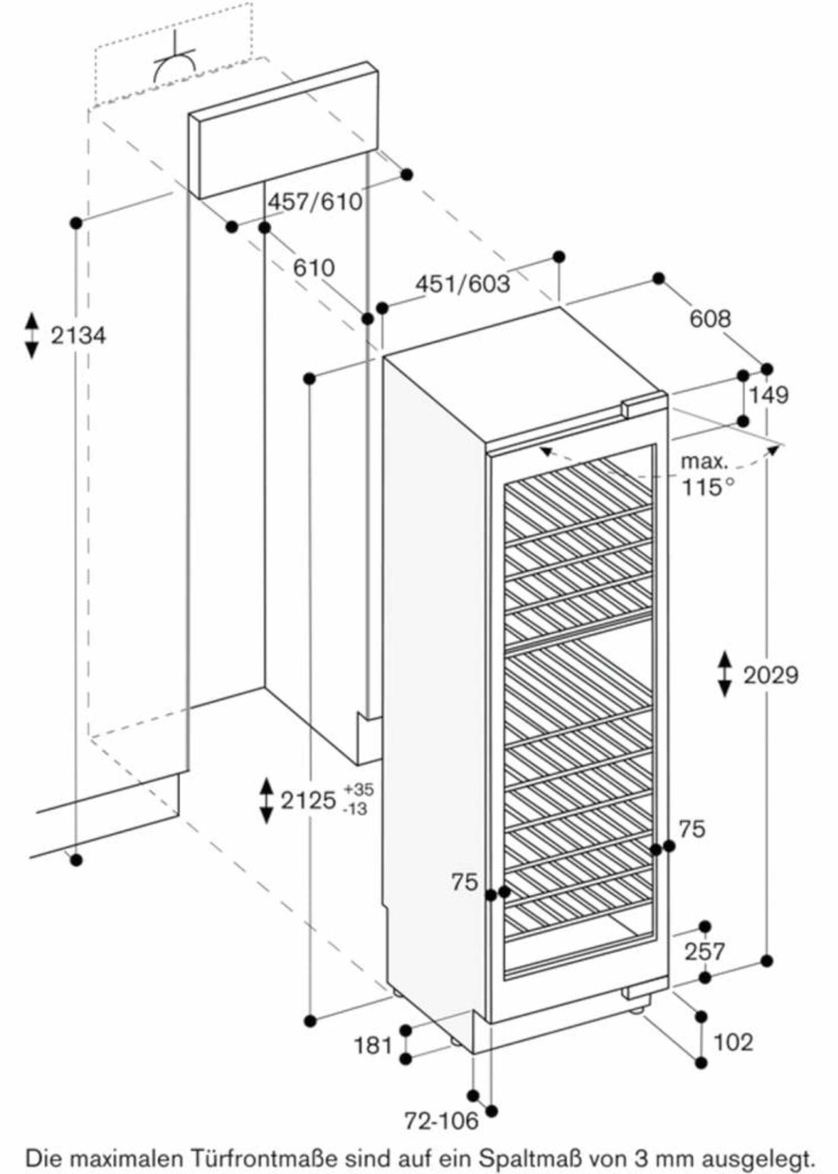 Gaggenau RW414364 Vario 400 serie wijnklimaatkast