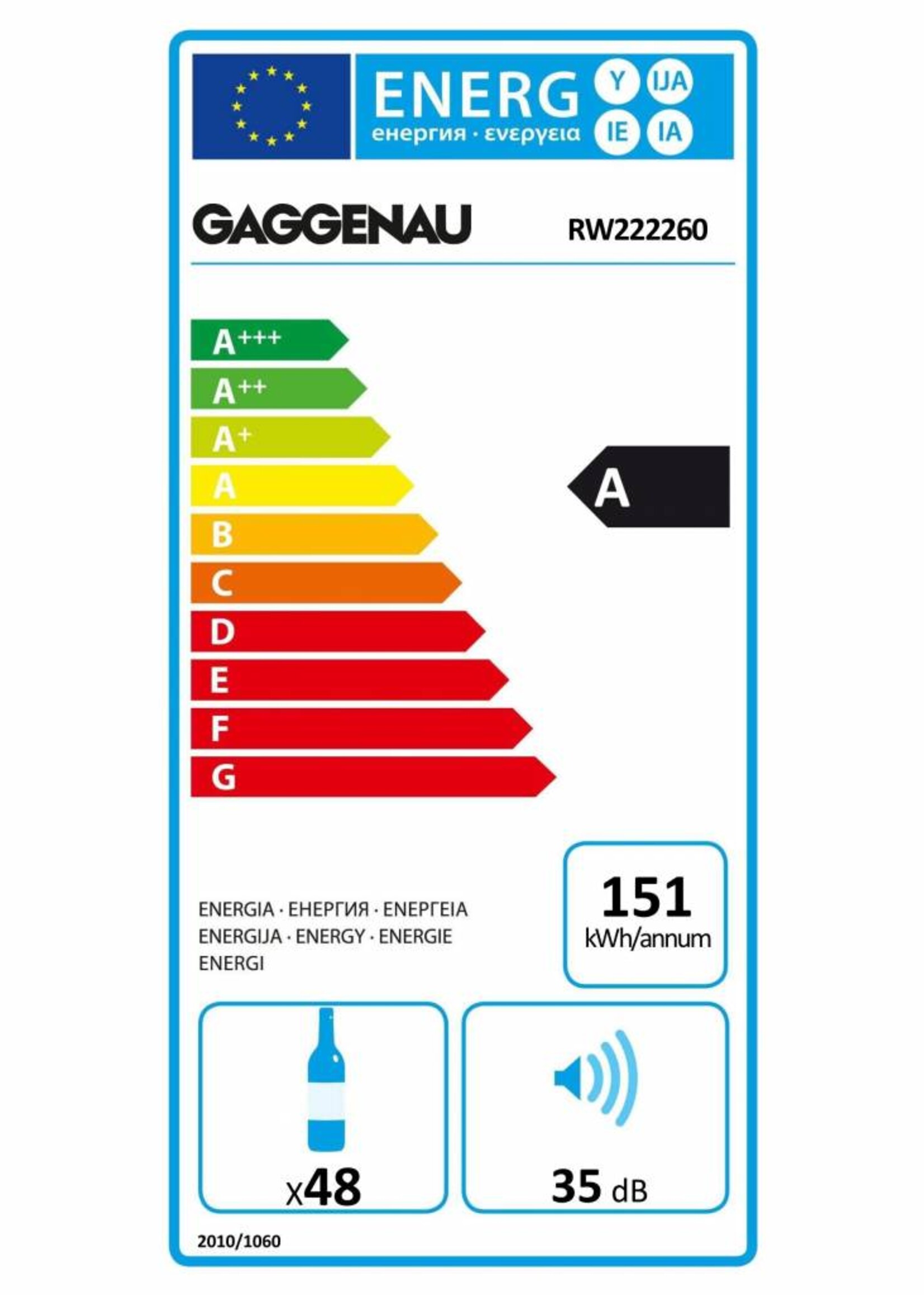 Gaggenau RW222260 200 serie Wijnklimaatkast
