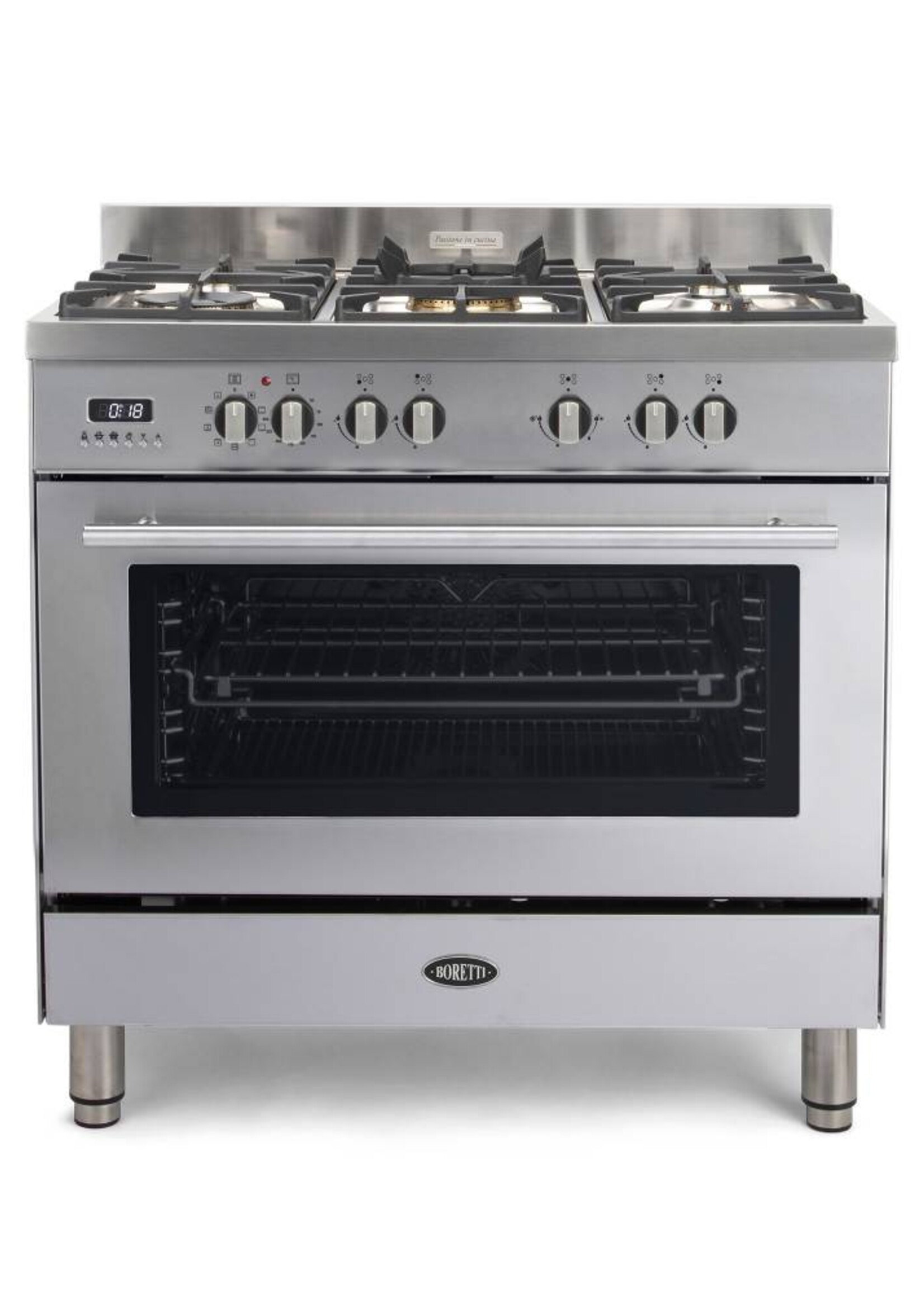 Boretti MFBG901IX gasfornuis - 90 cm