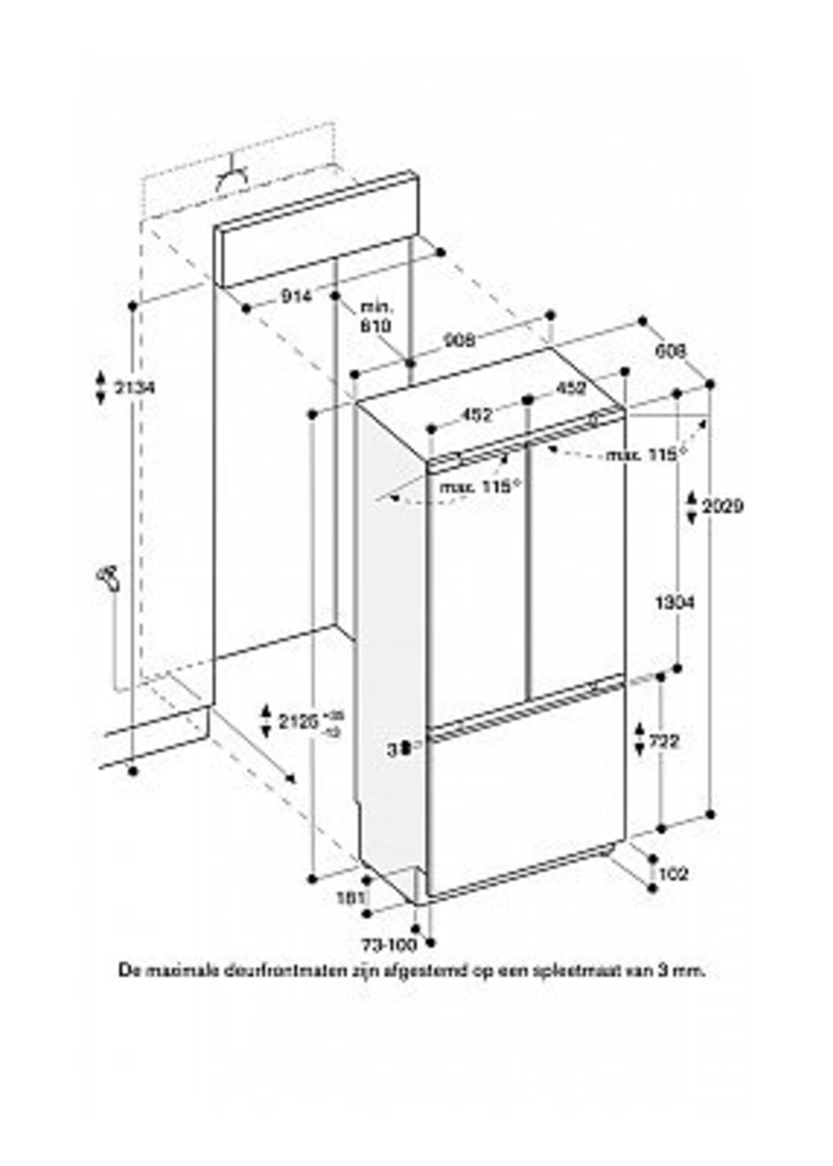 Gaggenau RY492304 400 serie Side By Side Koelkast