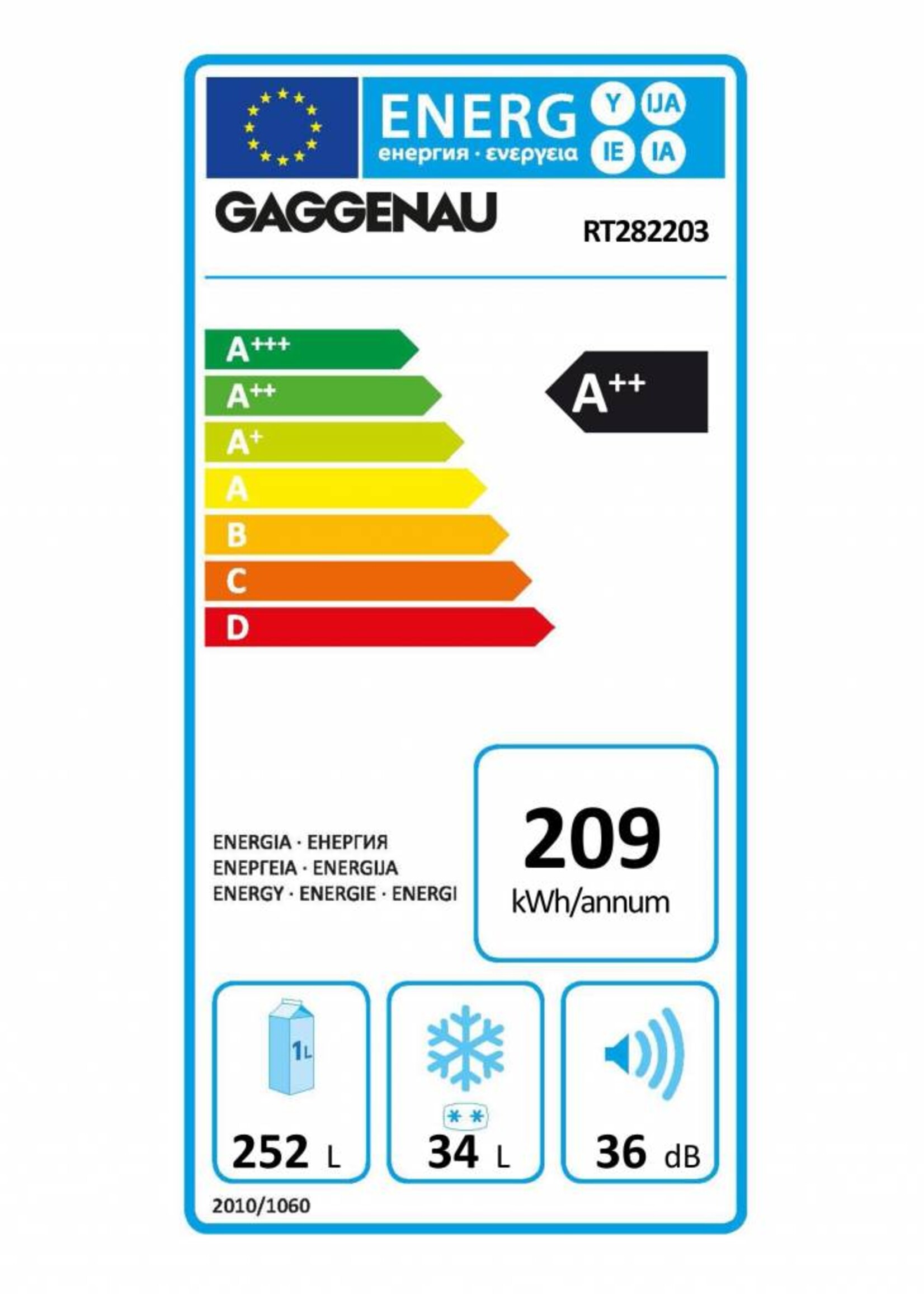 Gaggenau RT282203 200 serie inbouw koelkast