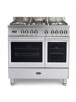Boretti MFBG902IX/2 Milano fornuis rvs - 90 cm