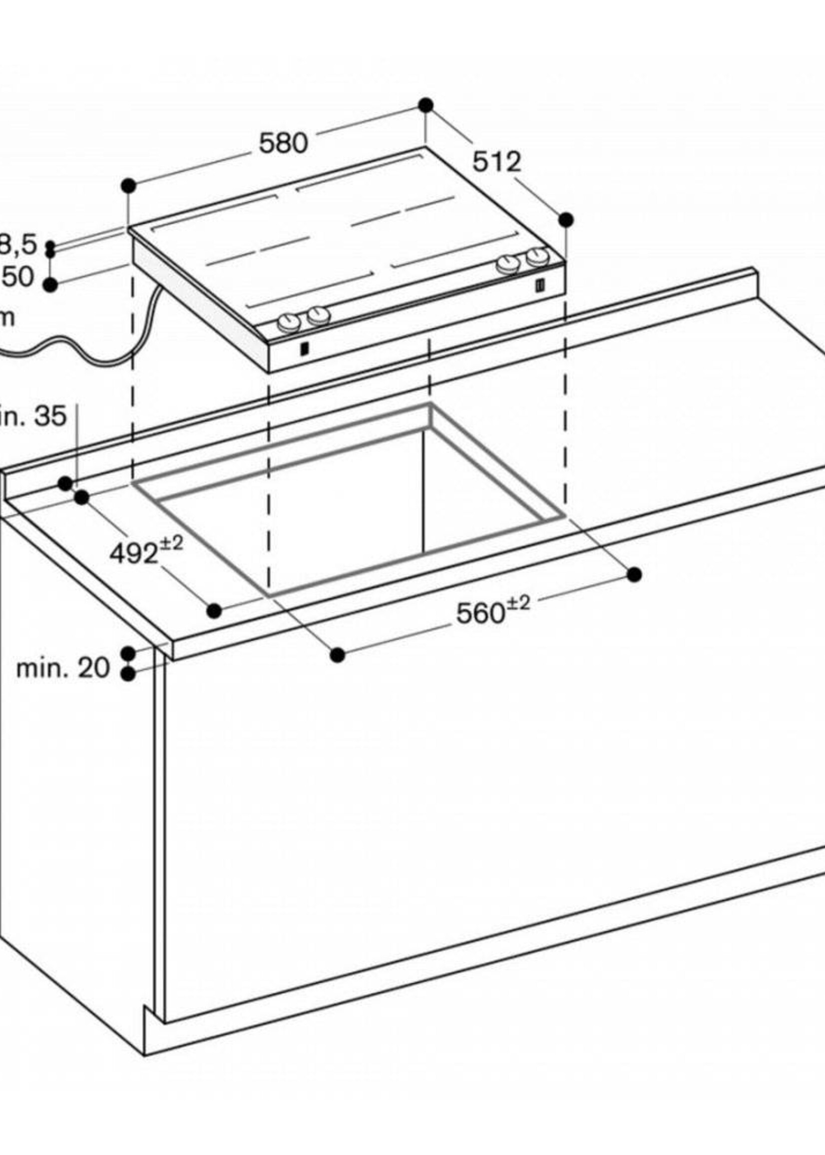 Gaggenau VI262120 Inductie kookplaat - 200 serie - 60 cm