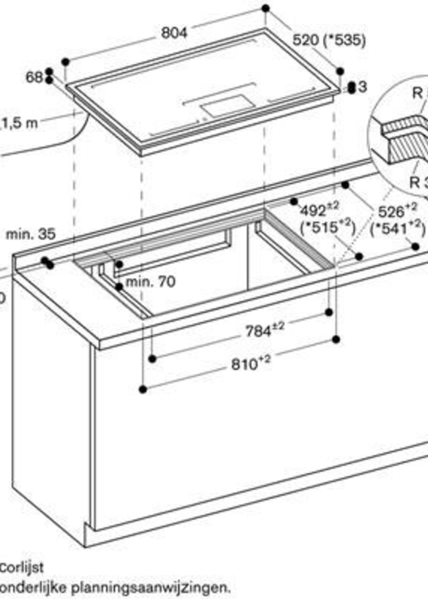 Gaggenau CX482110 Inductie kookplaat - 400 serie - 80 cm