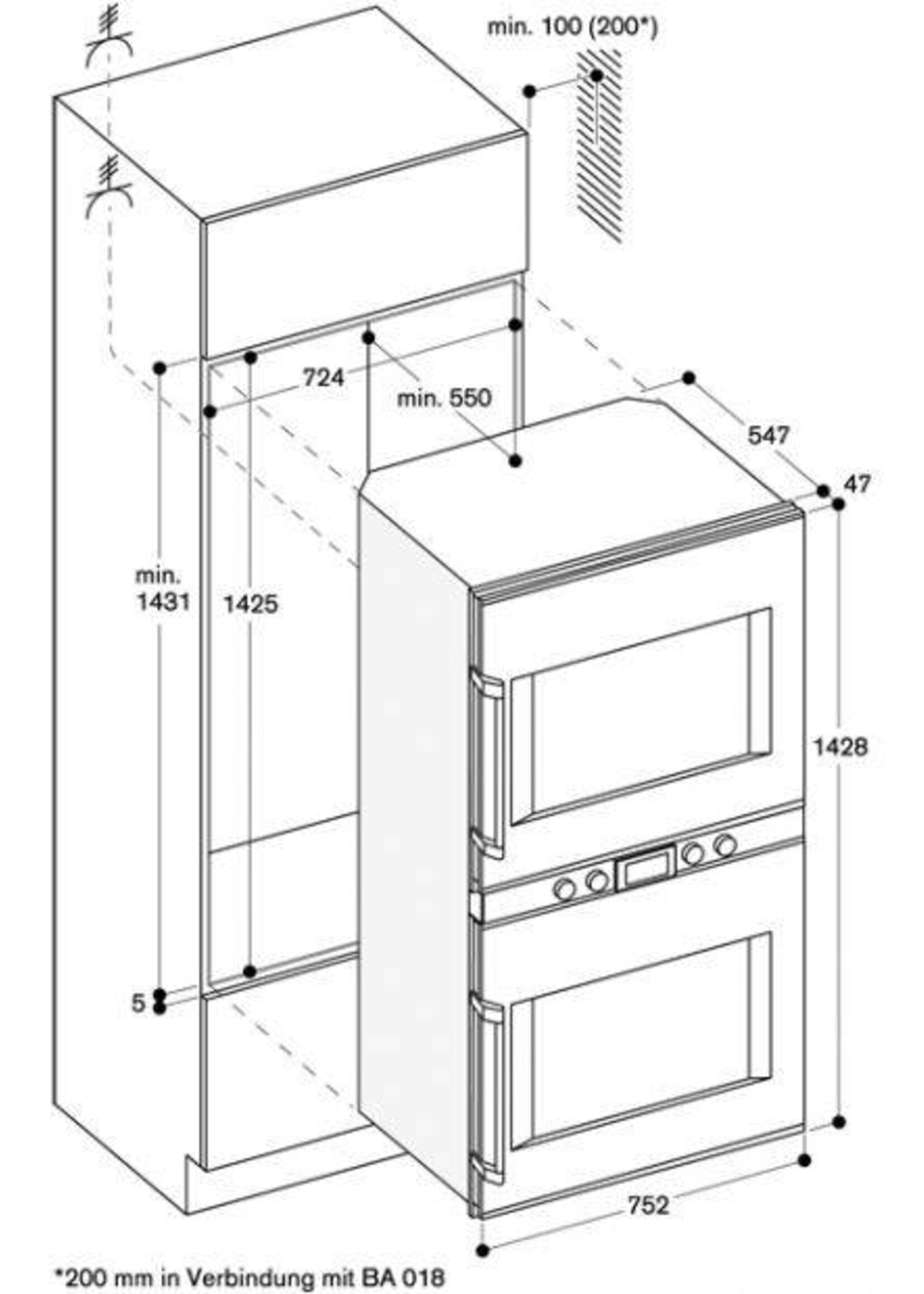 Gaggenau BX480111 400 serie solo oven
