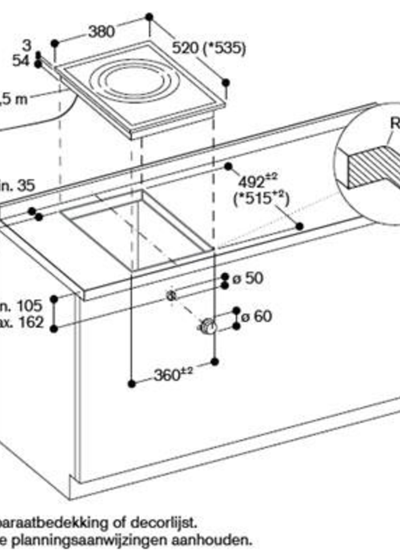 Gaggenau VI414111 inductiewok - 400 serie - 38 cm
