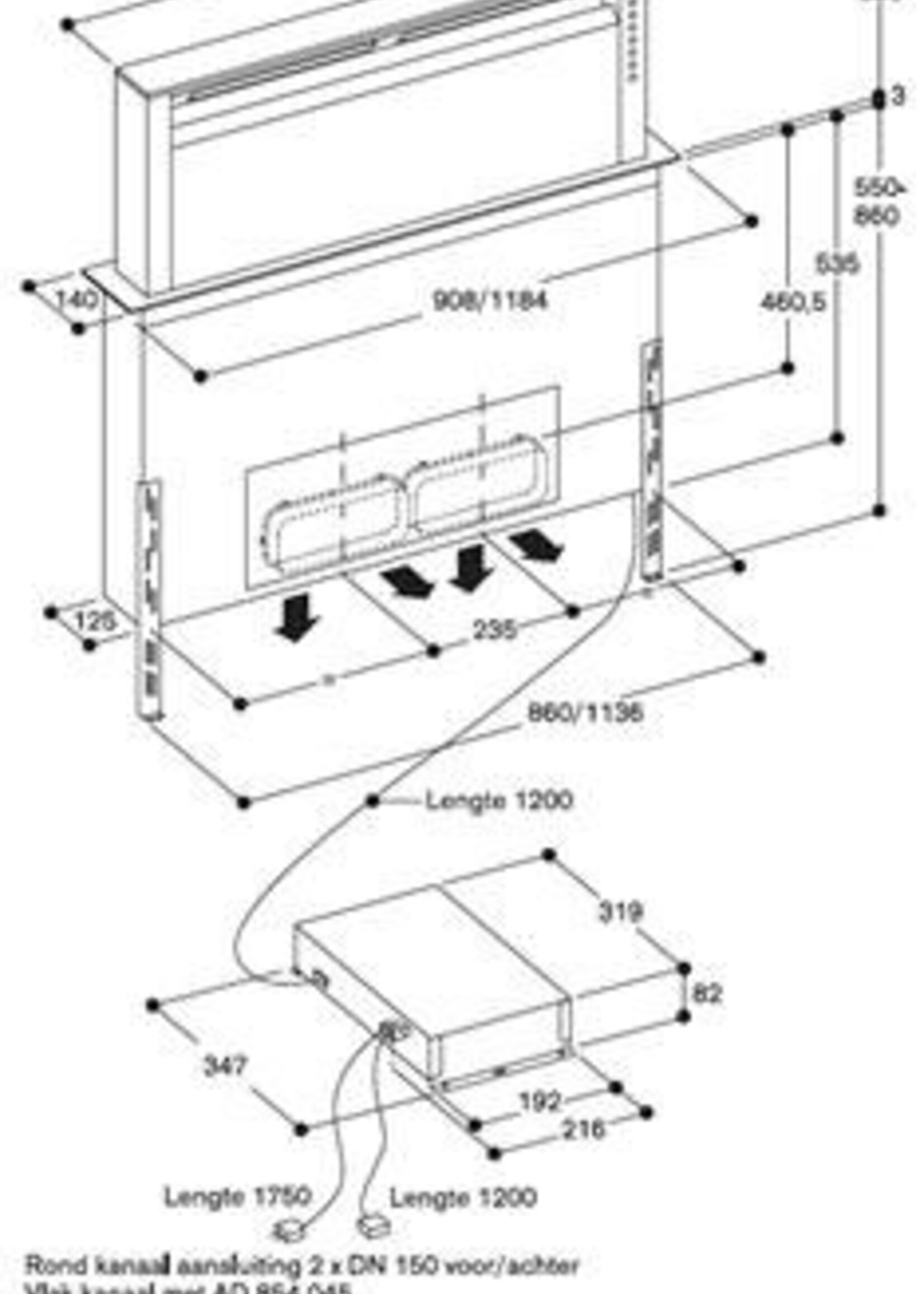 Gaggenau AL400121 randafzuigsysteem rvs