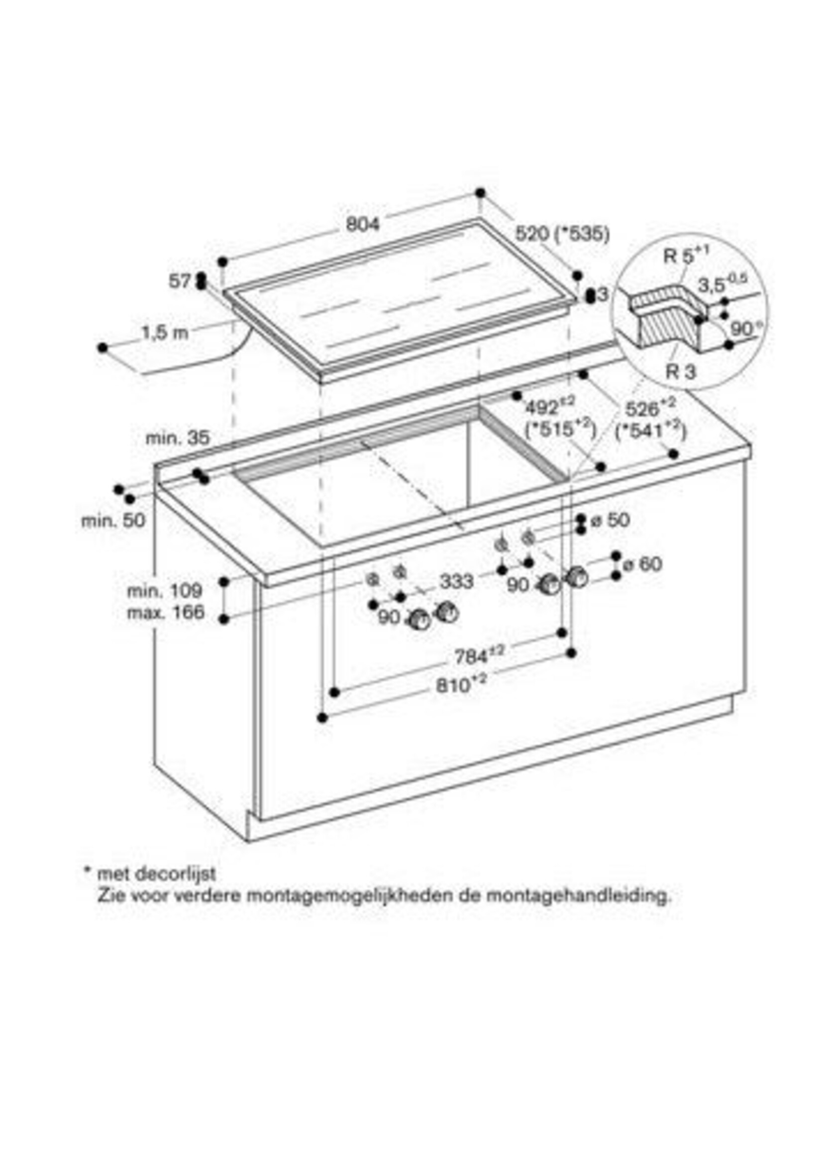 Gaggenau VI482111 400 serie flexinductie kookplaat