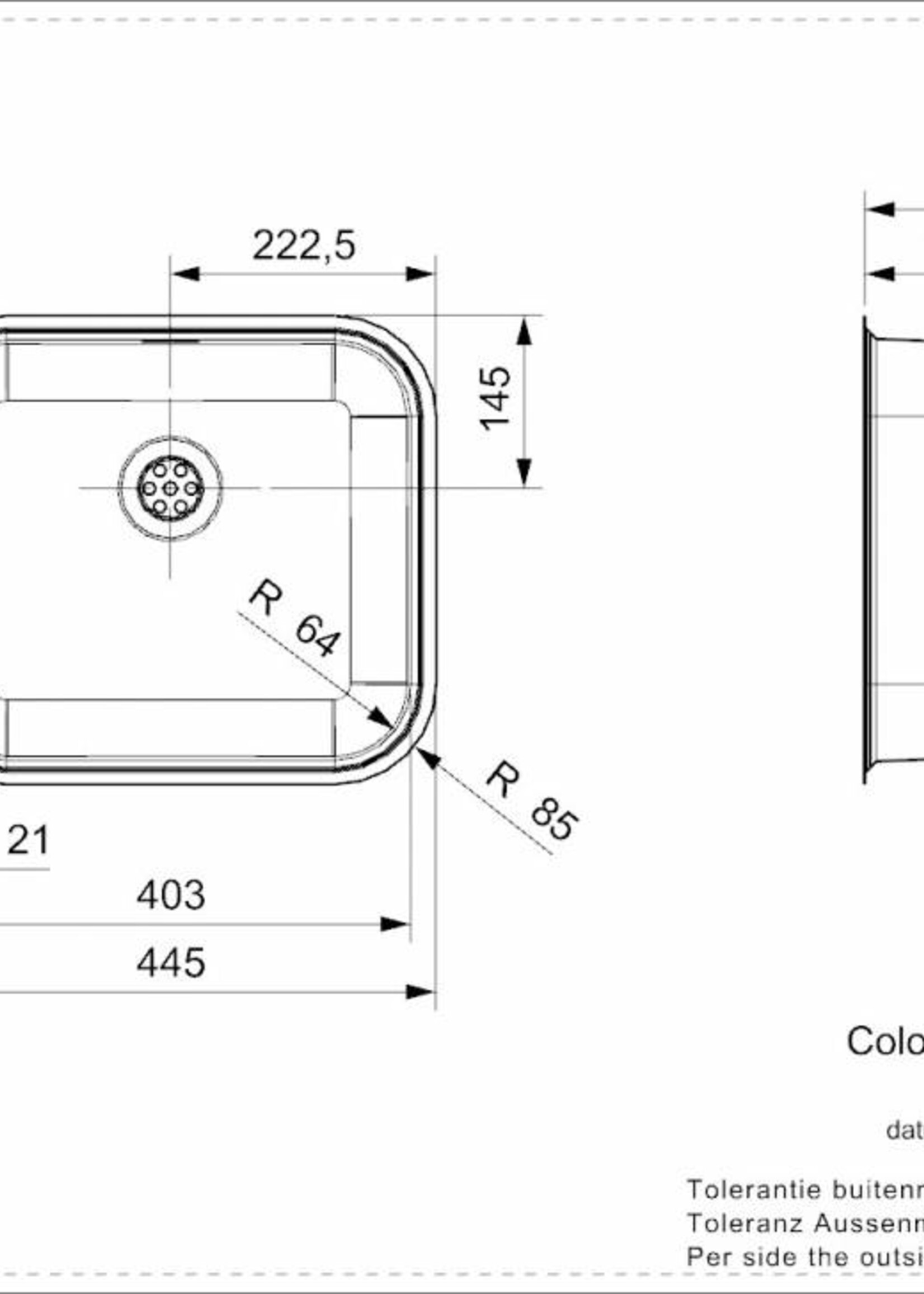 Reginox R24195 colorado comfort okg  spoelbak