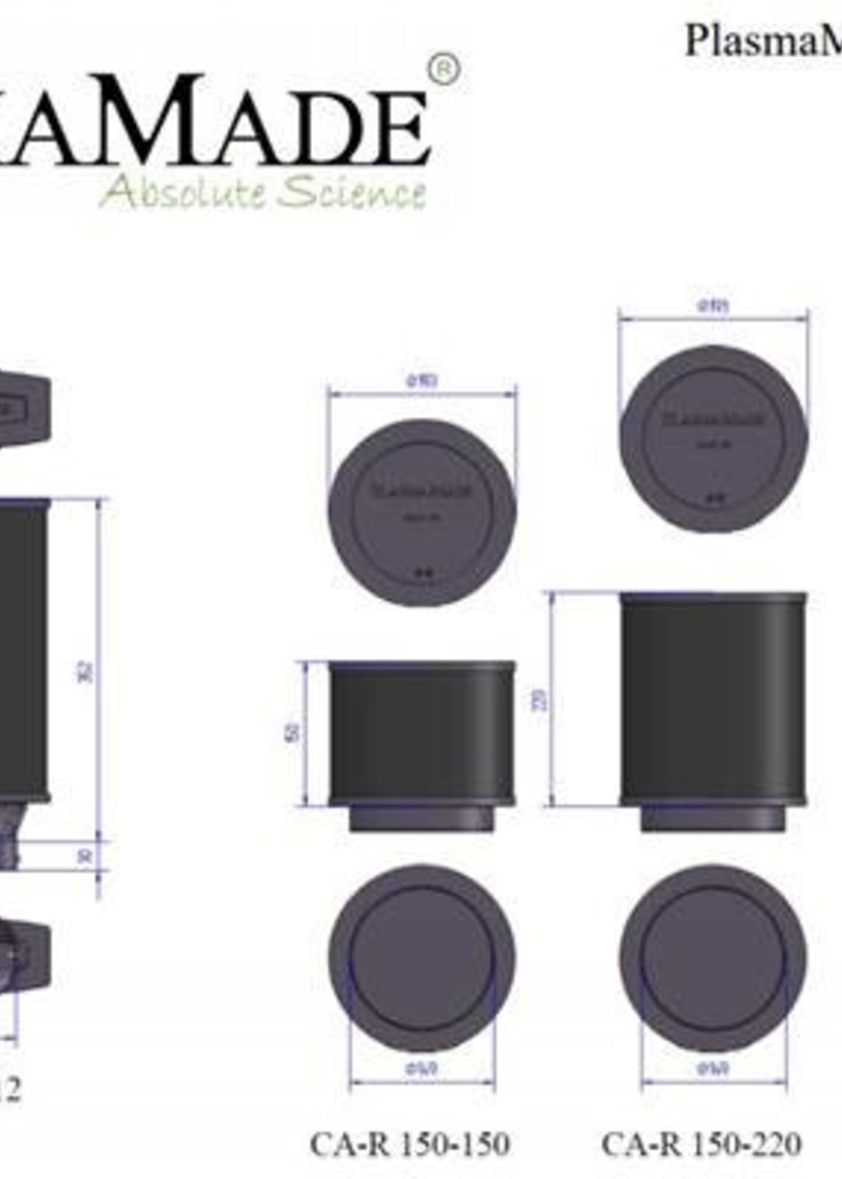 Plasmamade CA-R150-150 carbon airfilter