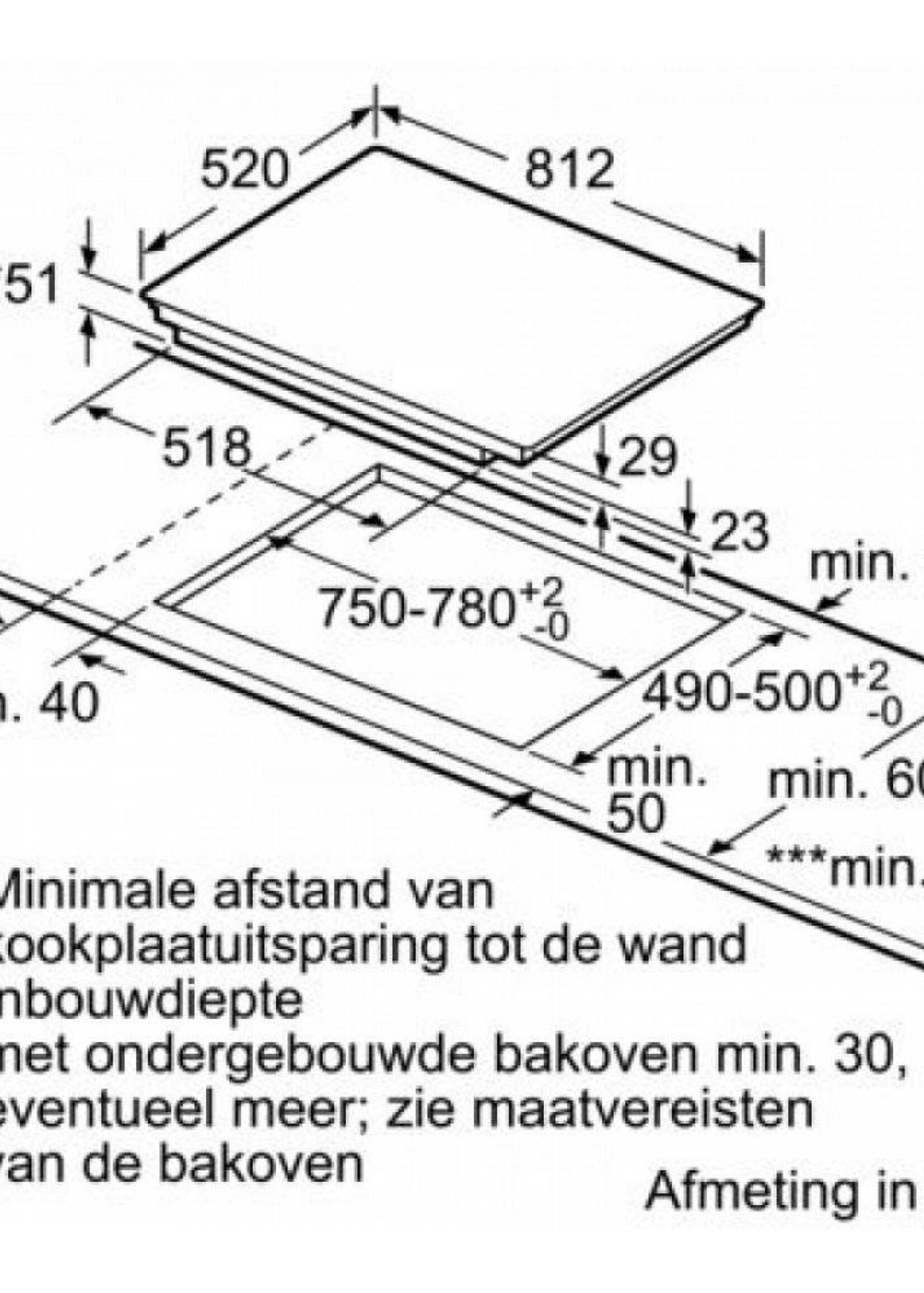 Siemens EX877LVV5E  studioLine inductie kookplaat - 80 cm