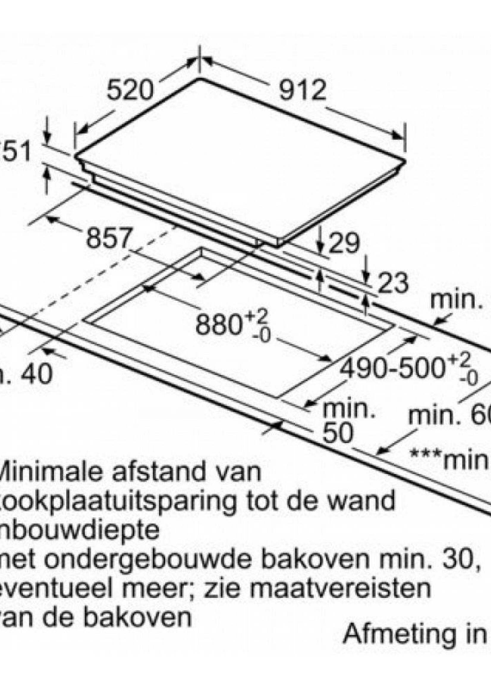 Siemens EX977KXX5E studioLine inductie kookplaat - 90 cm