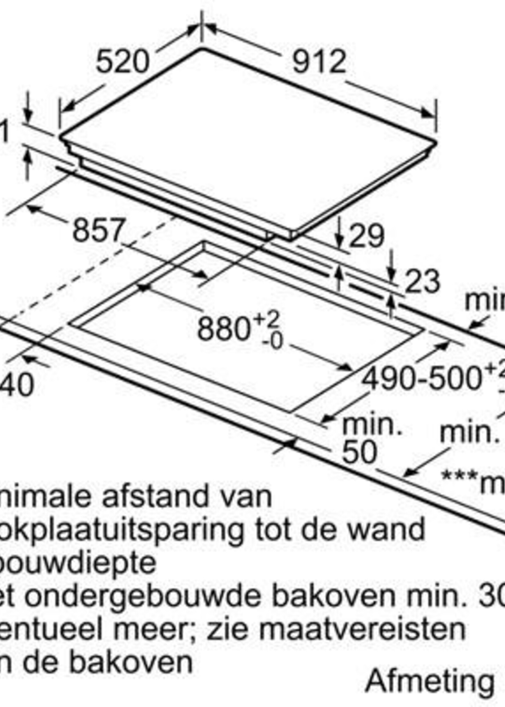 Siemens EX977LVV5E studioLine inductie kookplaat - 90 cm