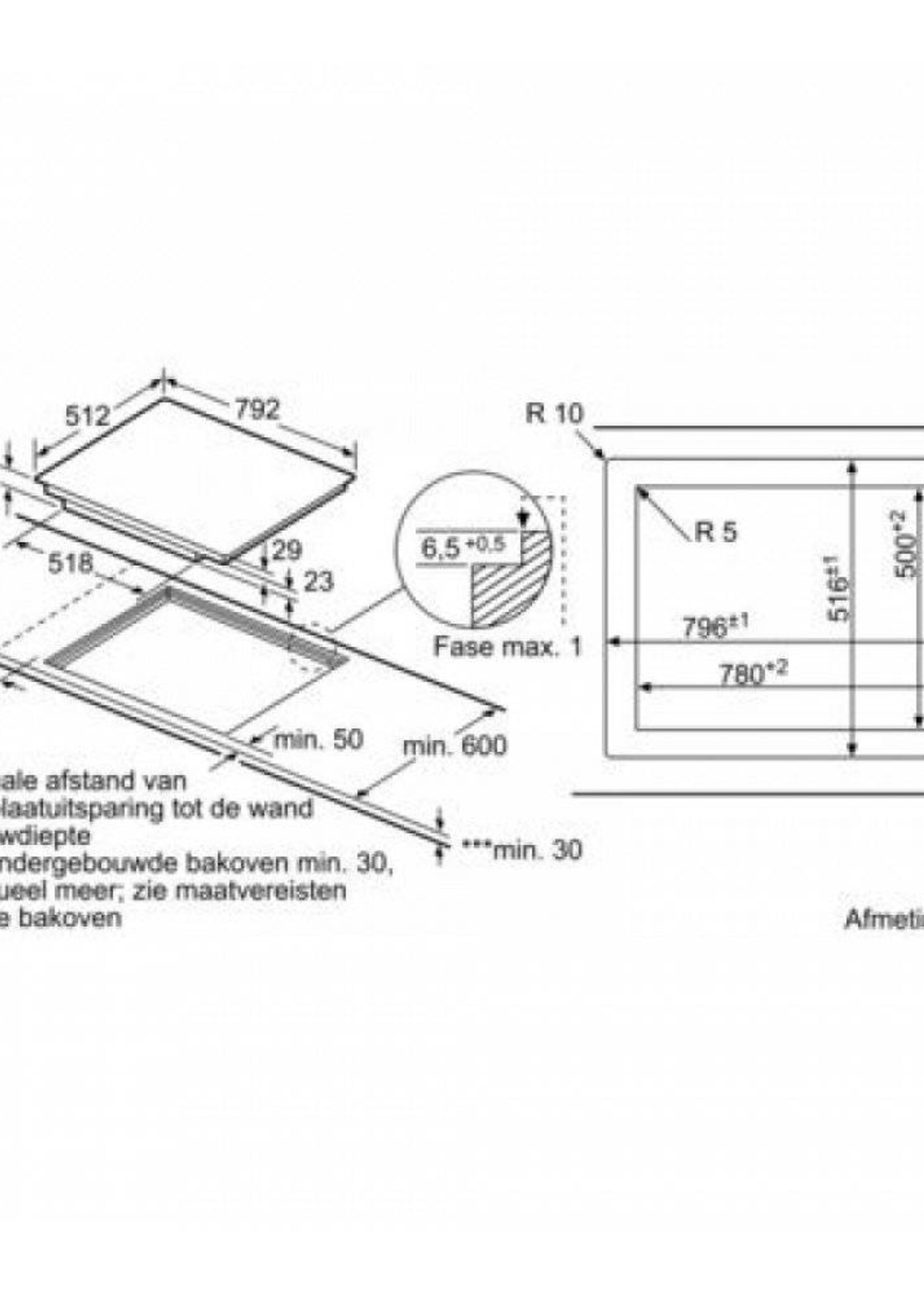 Siemens EX807LYV5EstudioLine inductie kookplaat - 80 cm