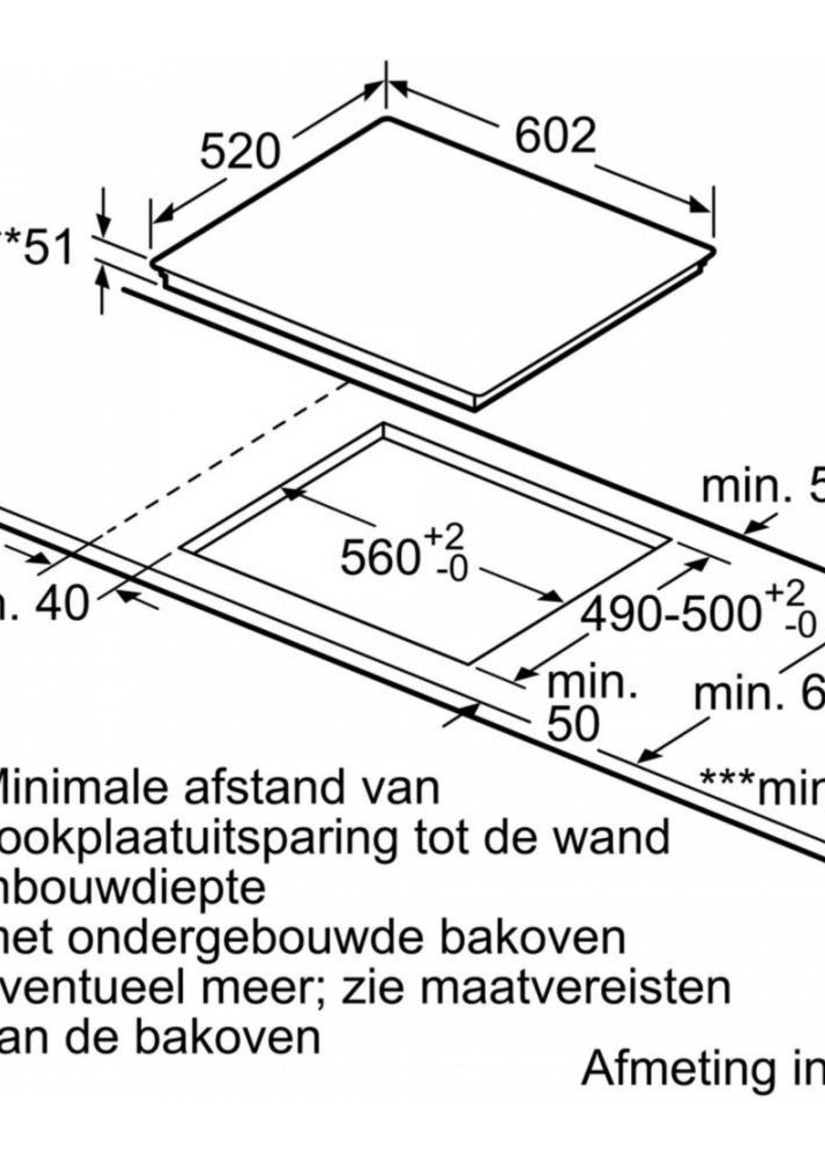 Siemens ED677FSB5E  inductie kookplaat - 60 cm