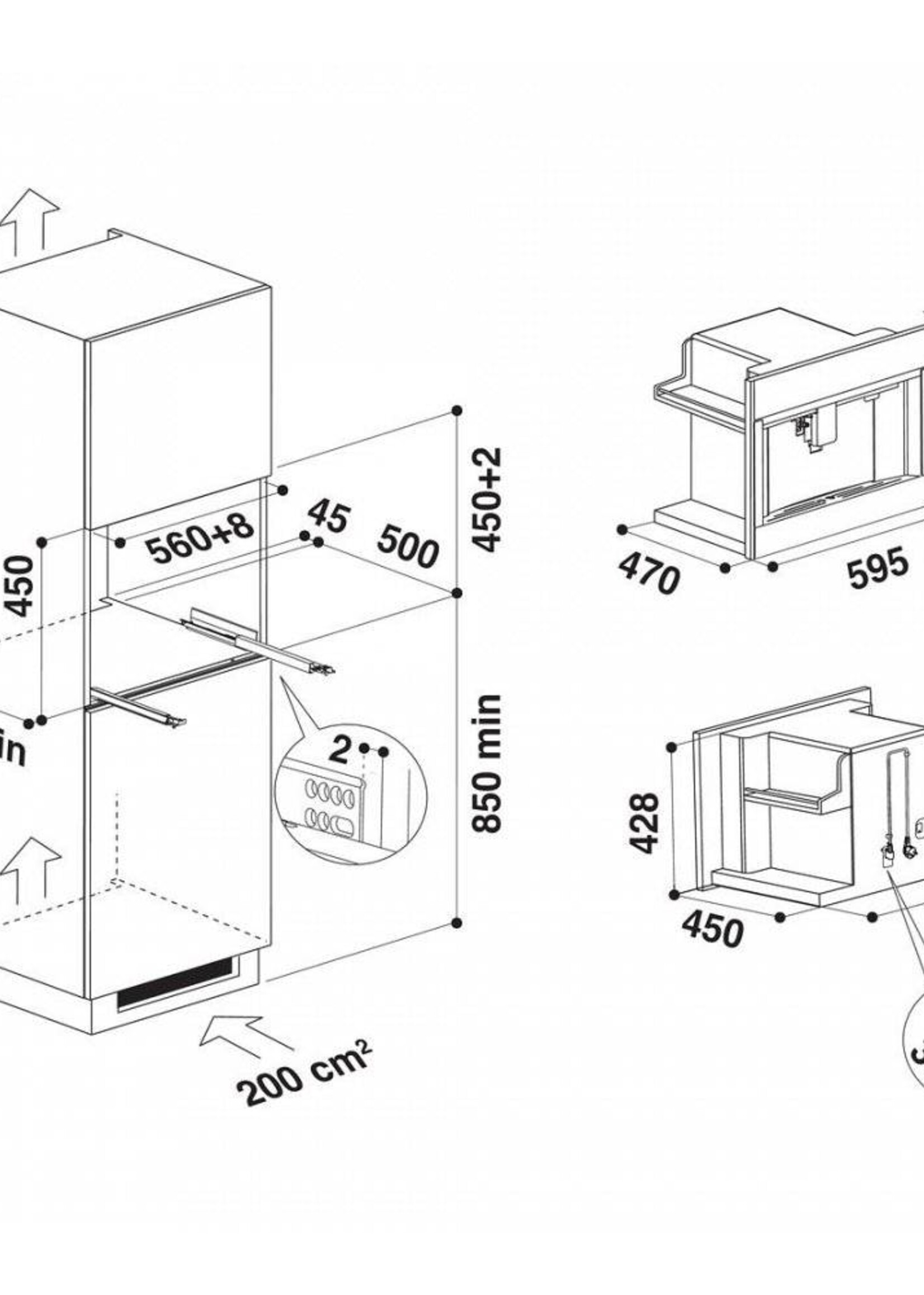 Whirlpool W11CM145 inbouw koffiemachine - 45 cm
