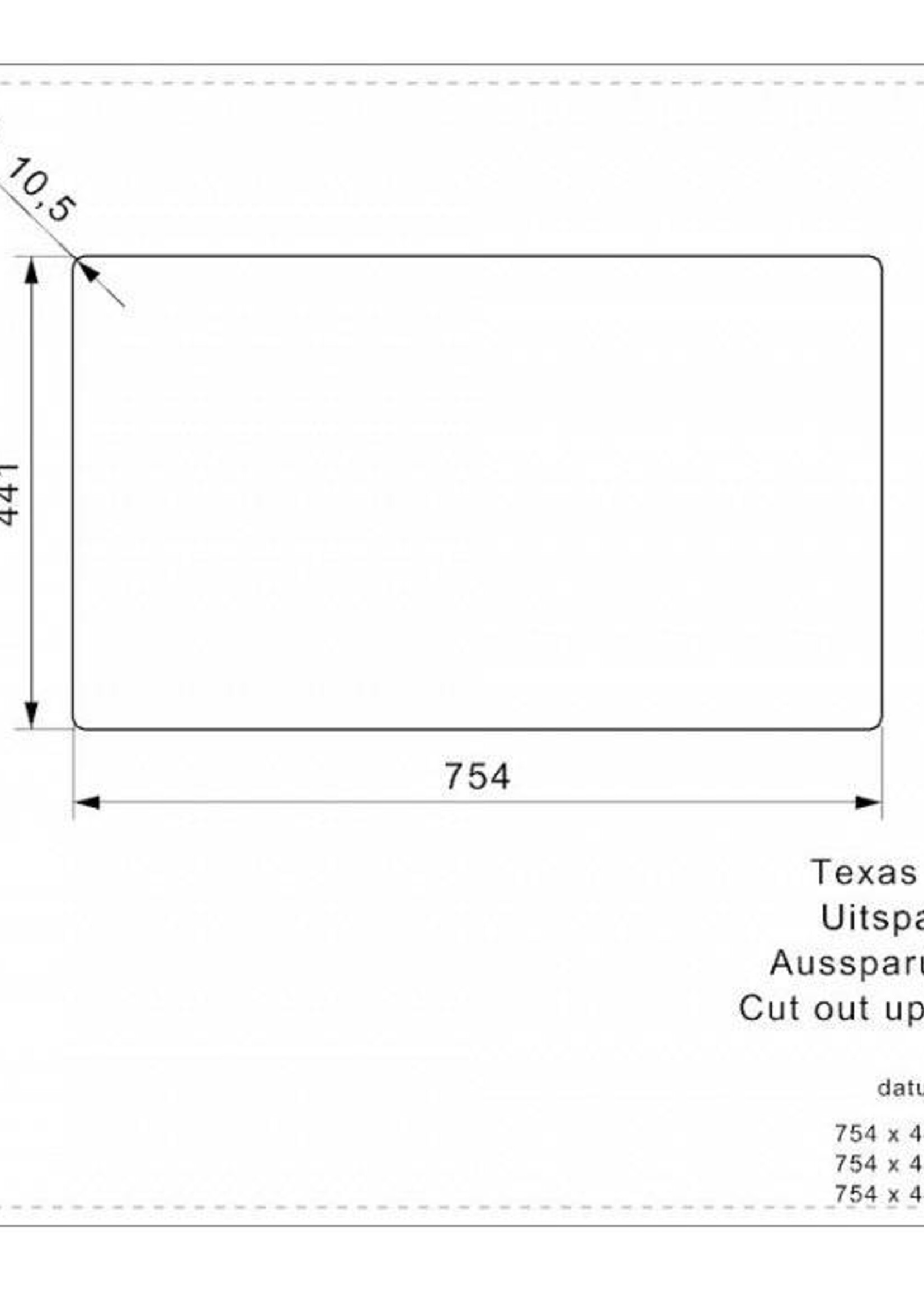 Reginox R28094 spoelbak Texas