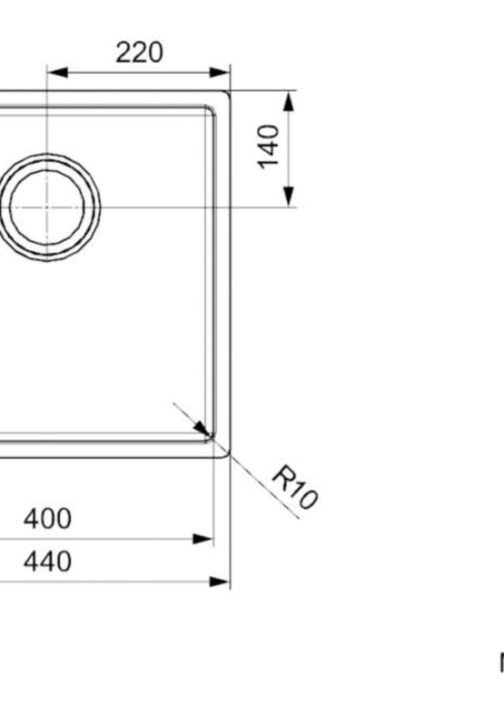 Reginox R30714 spoelbak (gold)
