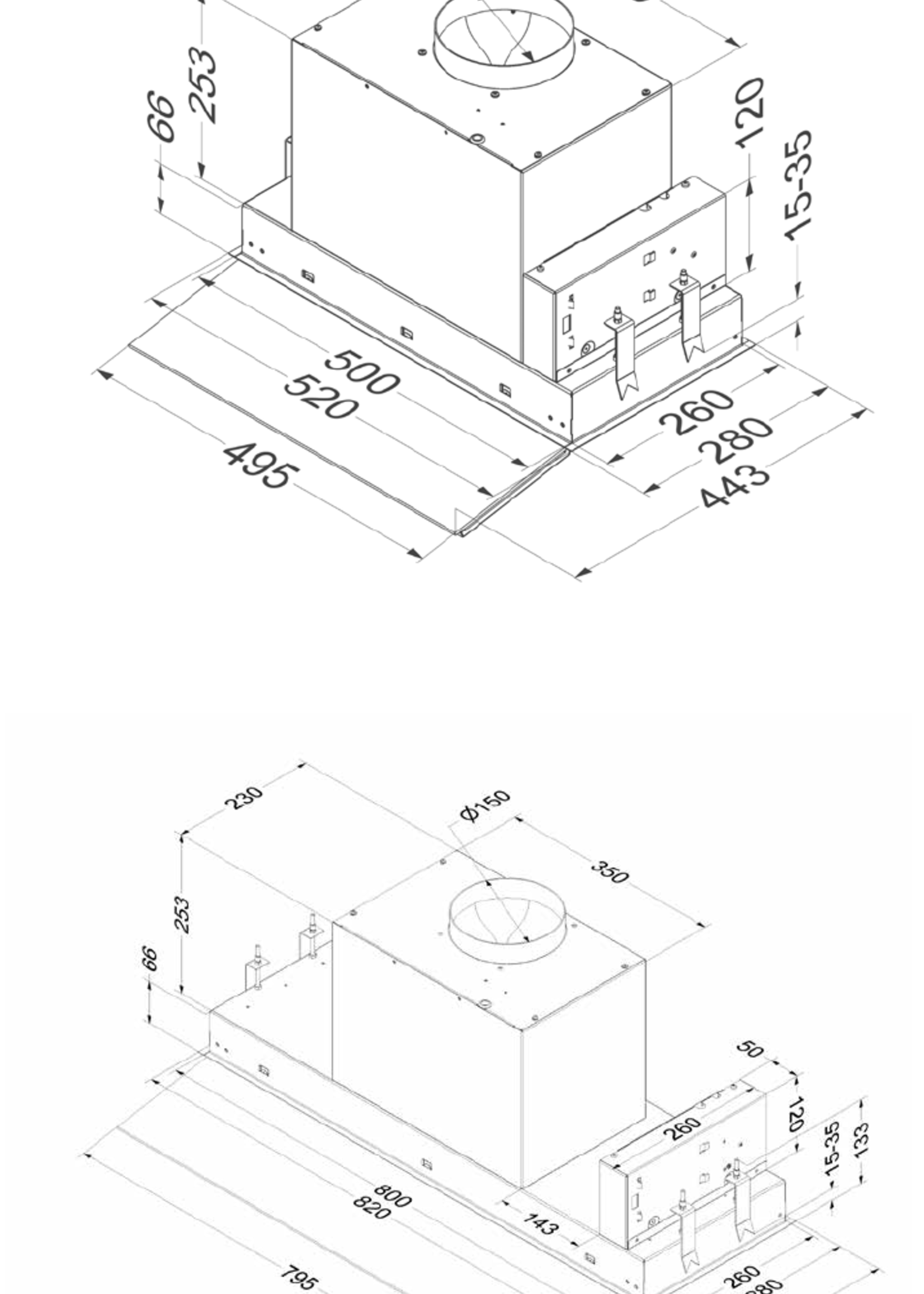 Novy 686 Fusion inbouw unit