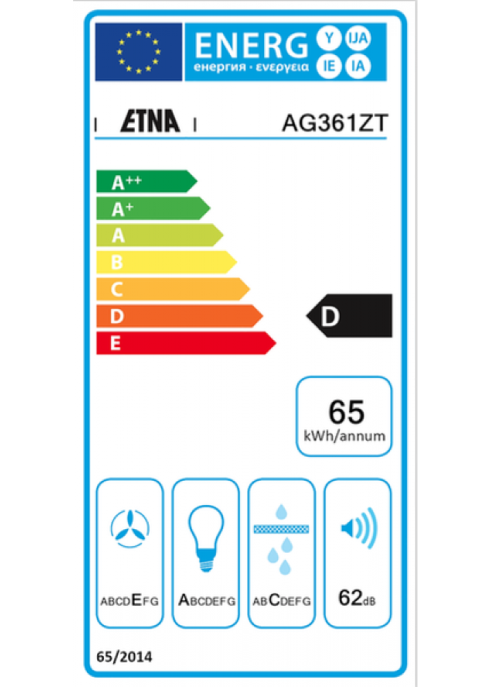 Etna AG361ZT geintegreerde afzuigkap