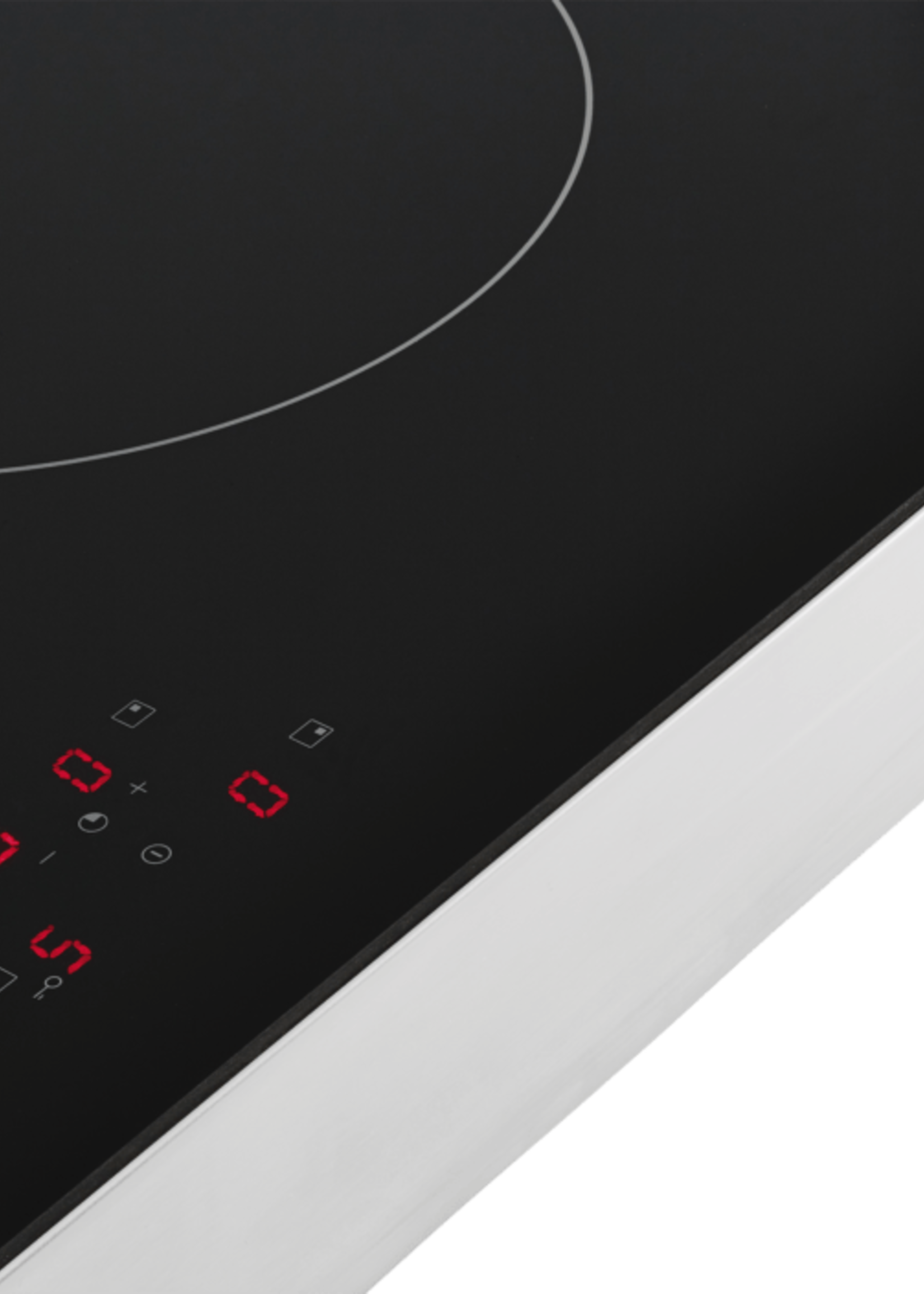 Pelgrim PKI154RVS vrijstaande inductie kookplaat - 54 cm