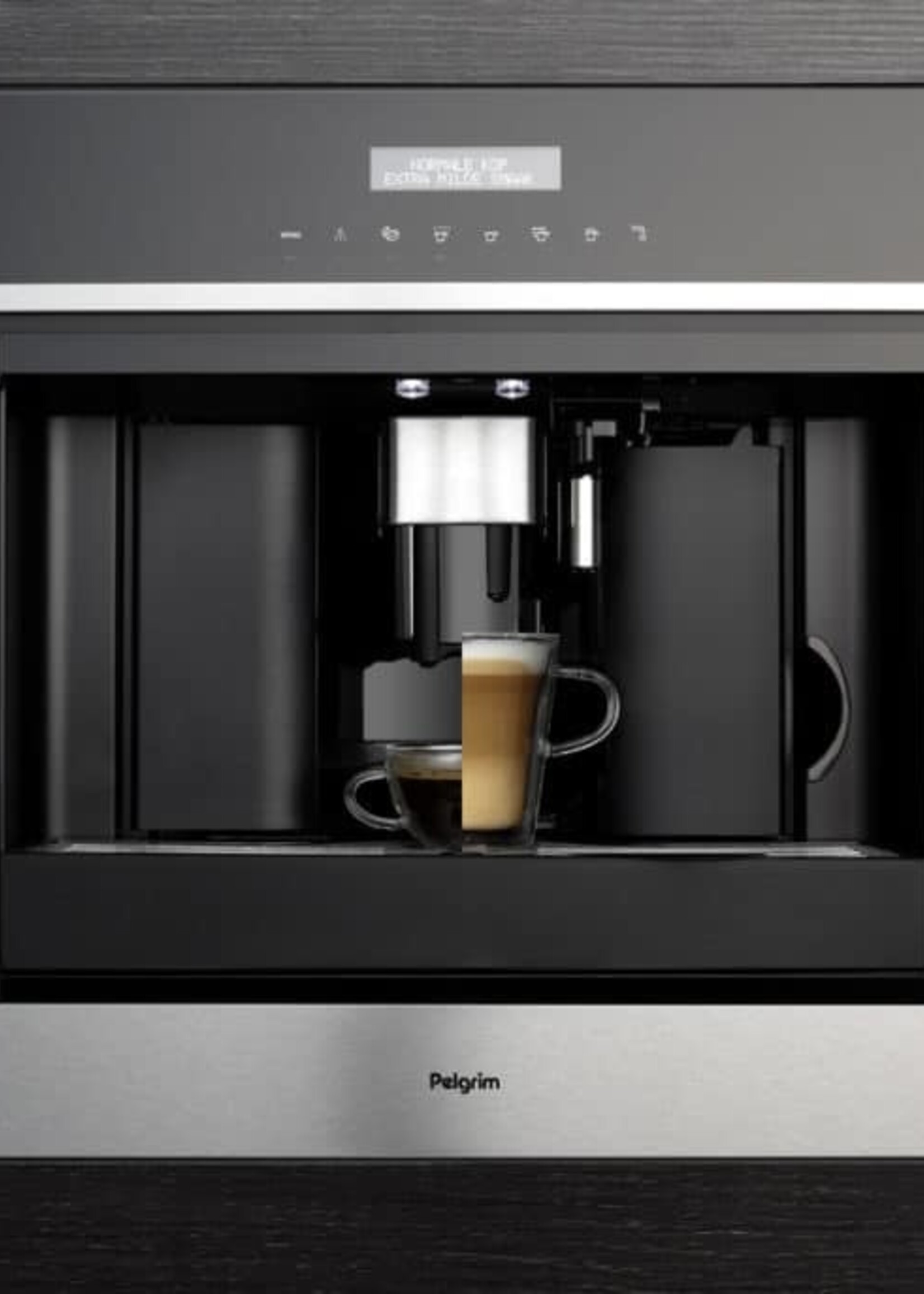Pelgrim IKM614RVS inbouw koffiemachine - 45 cm