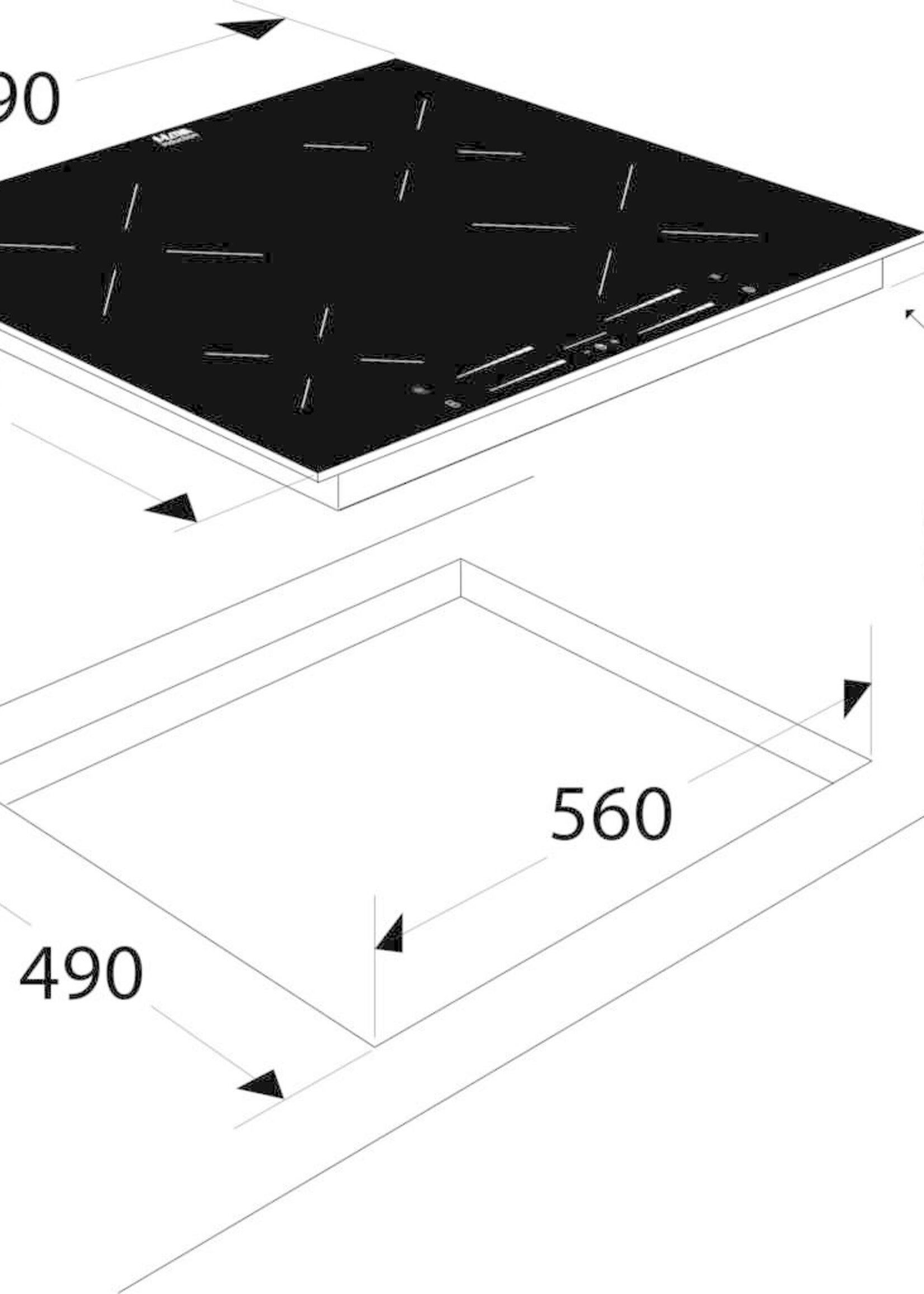 Etna KI560ZT Inductie kookplaat - 60 cm