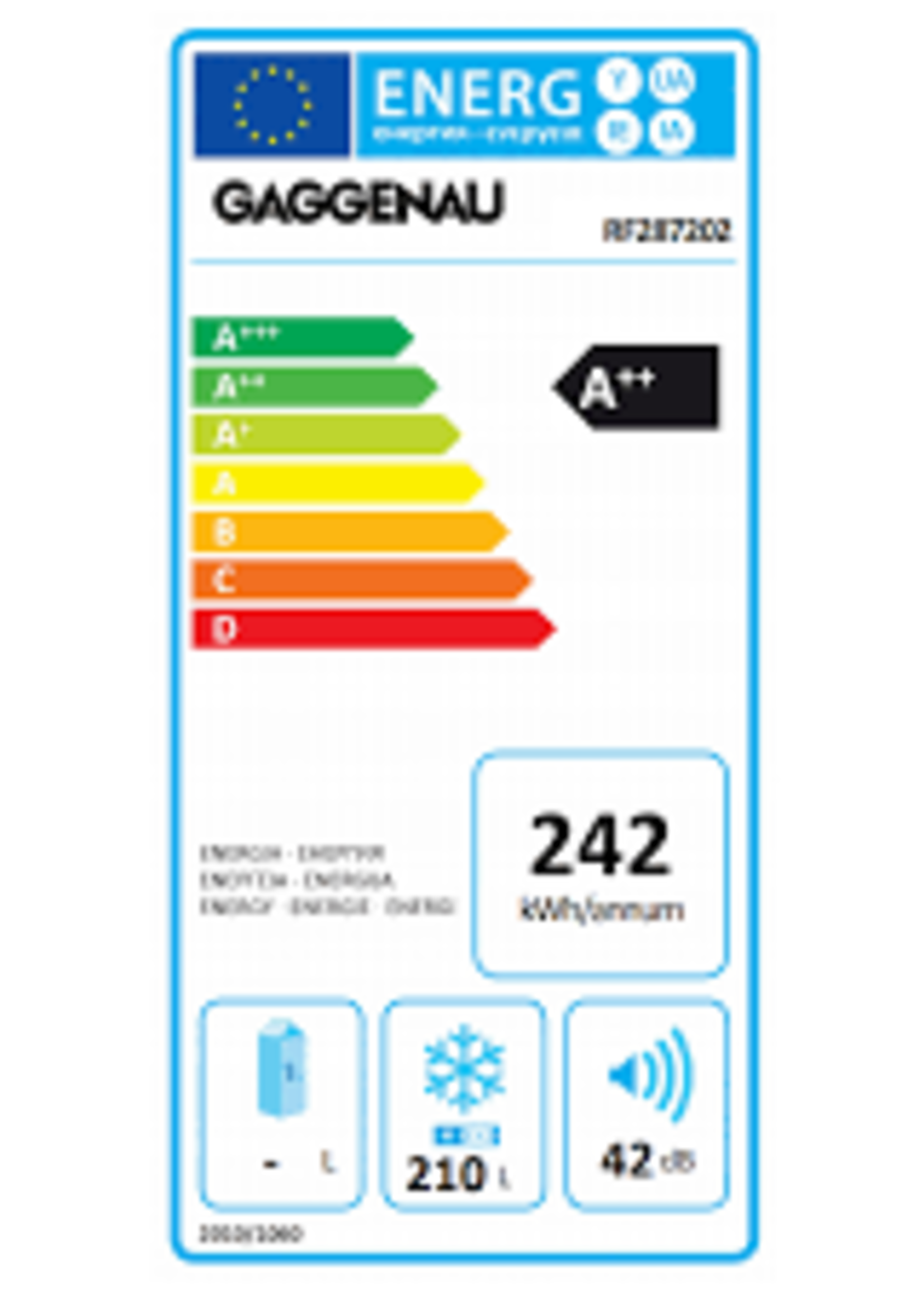 Gaggenau RF287202 vrieskast